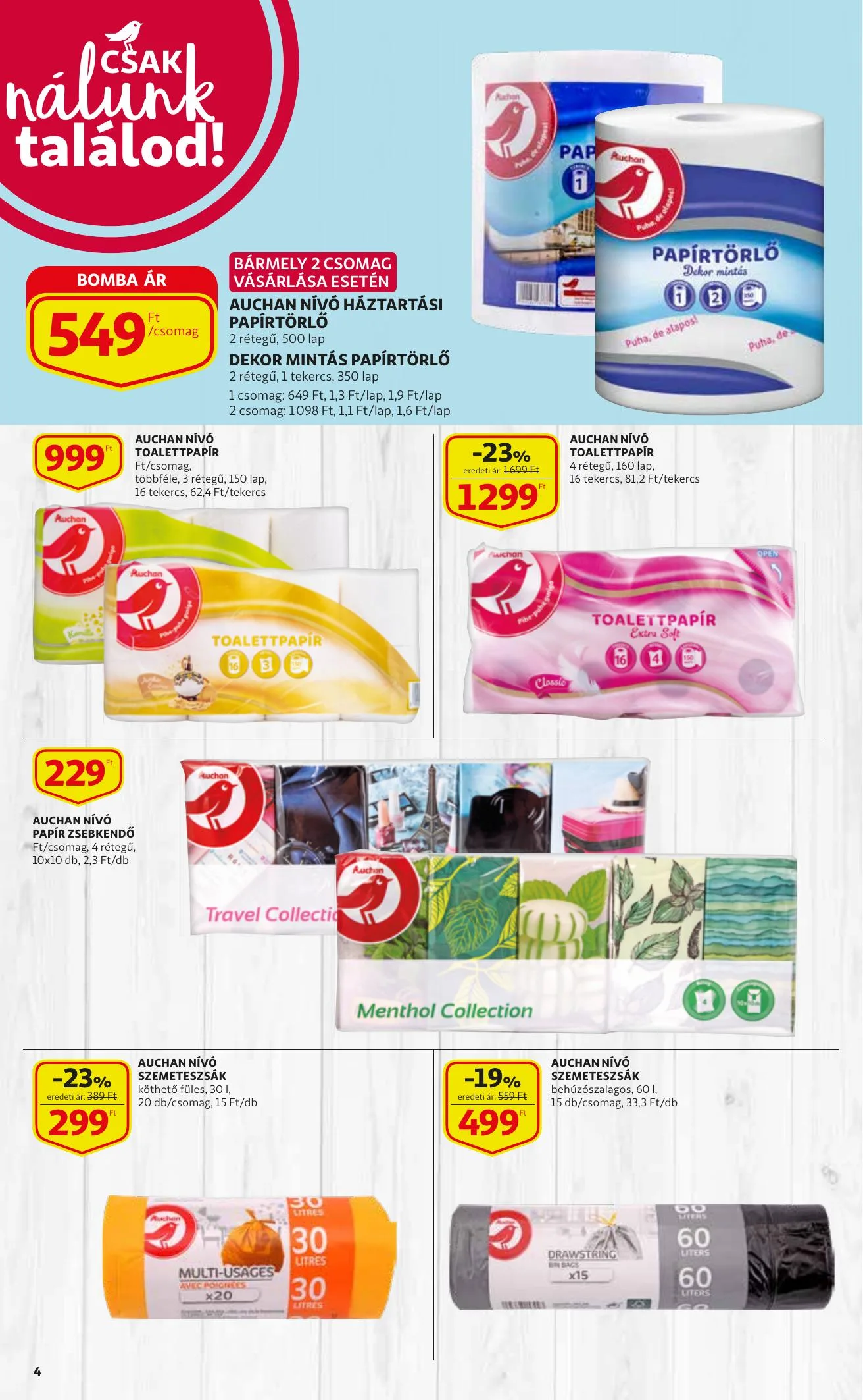 Auchan akciós újság Takaritas katalógus 09.02–09.15 – 4. oldal