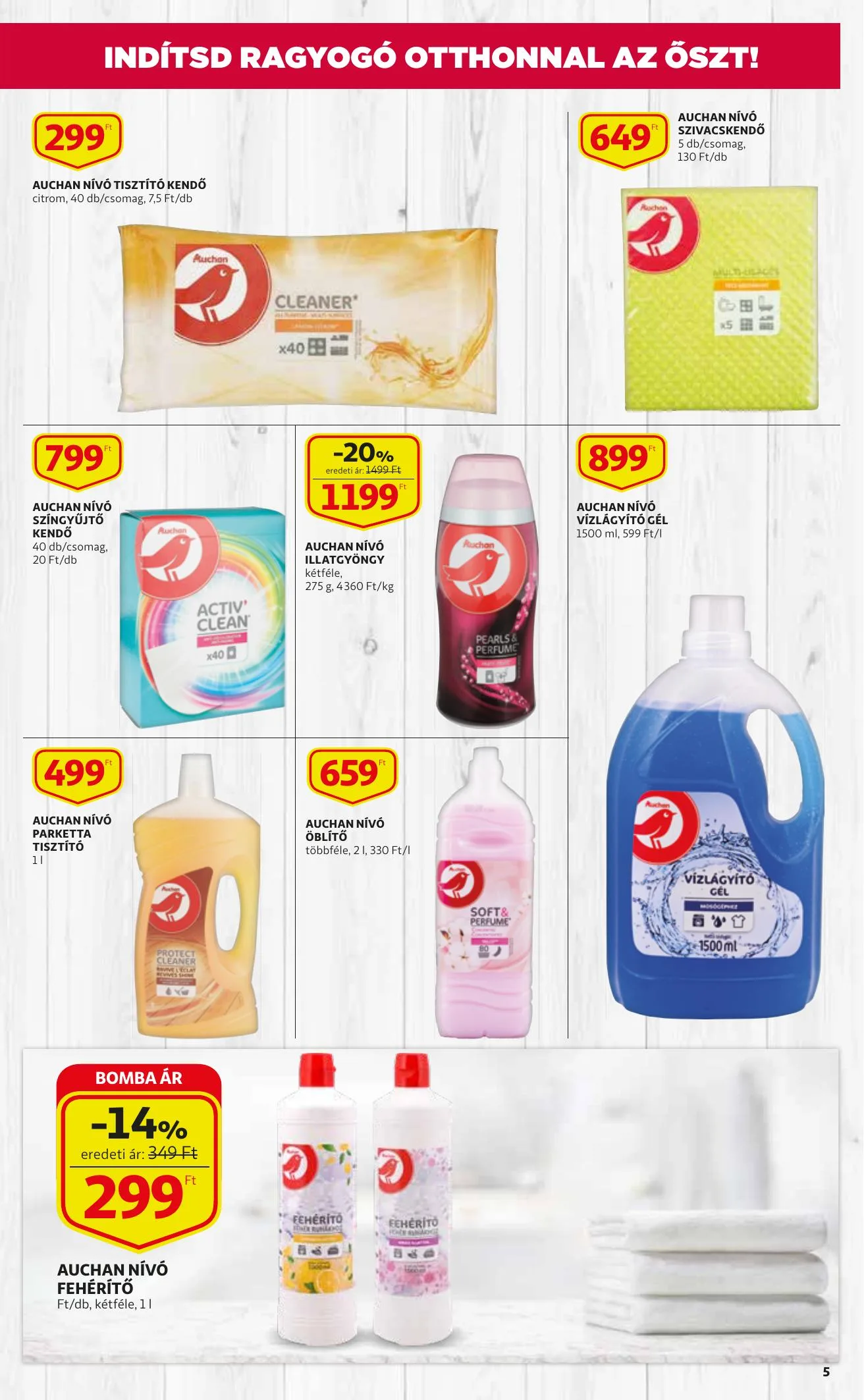 Auchan akciós újság Takaritas katalógus 09.02–09.15 – 5. oldal