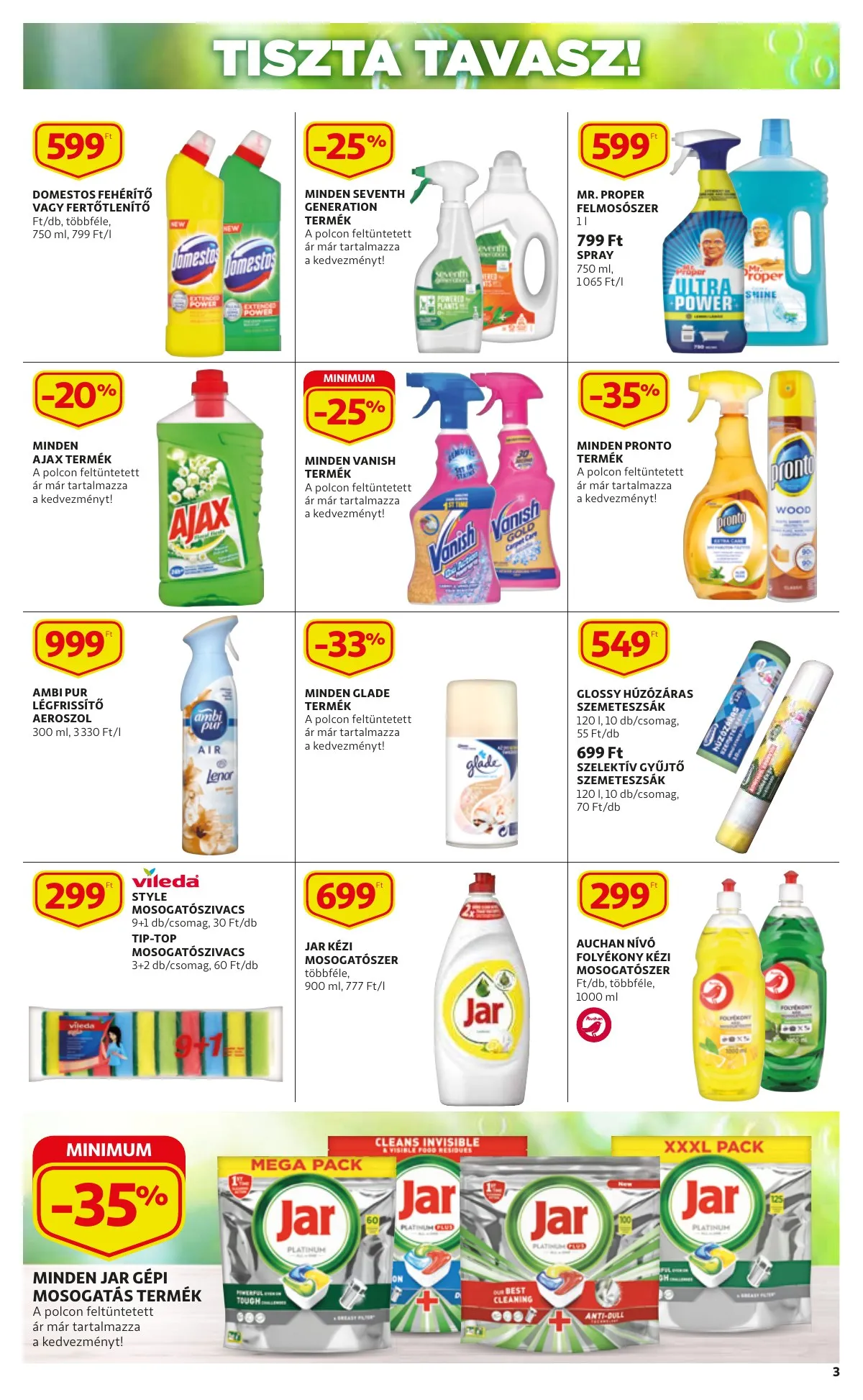 Auchan akciós újság Takaritas 02.03–02.23 – 3. oldal