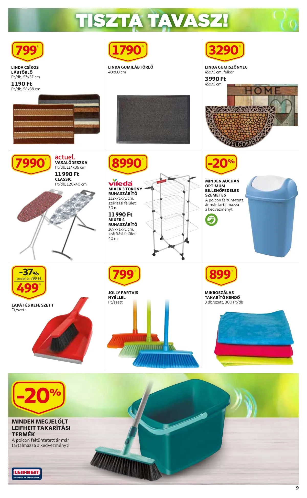 Auchan akciós újság Takaritas 02.03–02.23 – 9. oldal