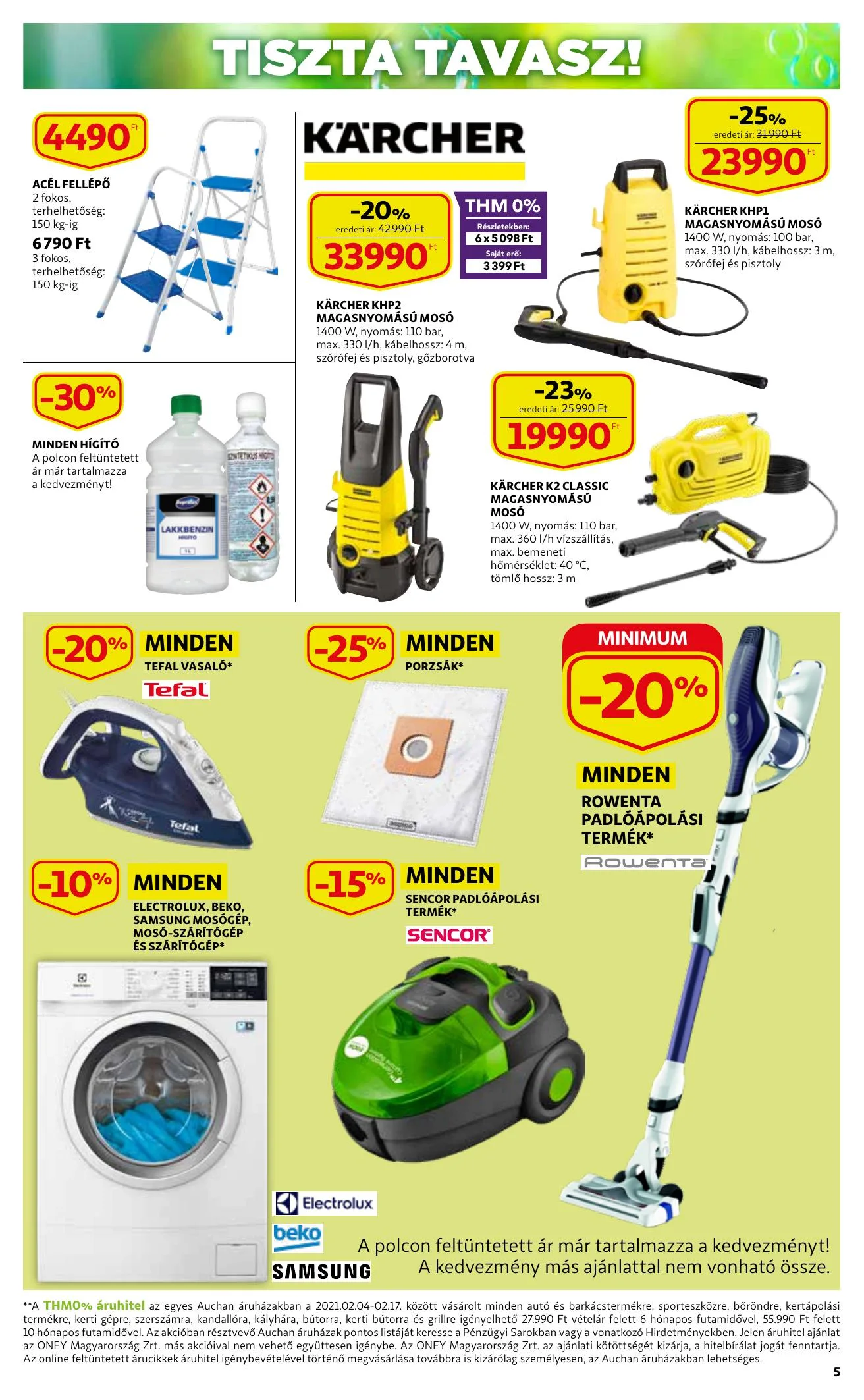 Auchan akciós újság Tavaszi nagytakarítás katalógus 02.04–02.17 – 5. oldal