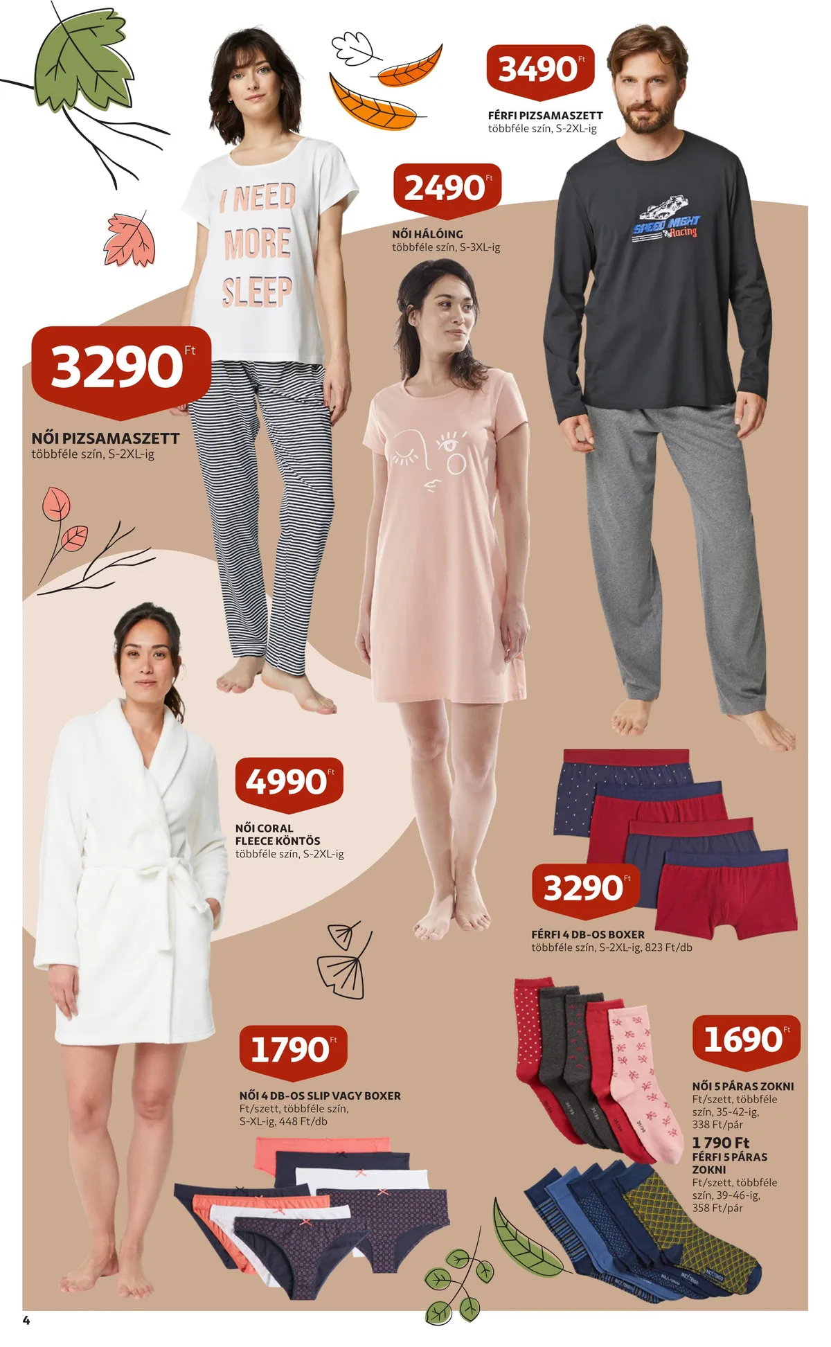 Auchan akciós újság Textil katalógus 09.15–09.28 – 4. oldal