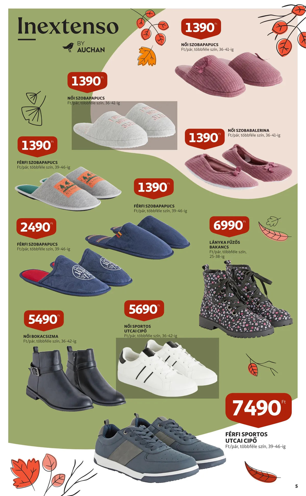 Auchan akciós újság Textil katalógus 09.15–09.28 – 5. oldal