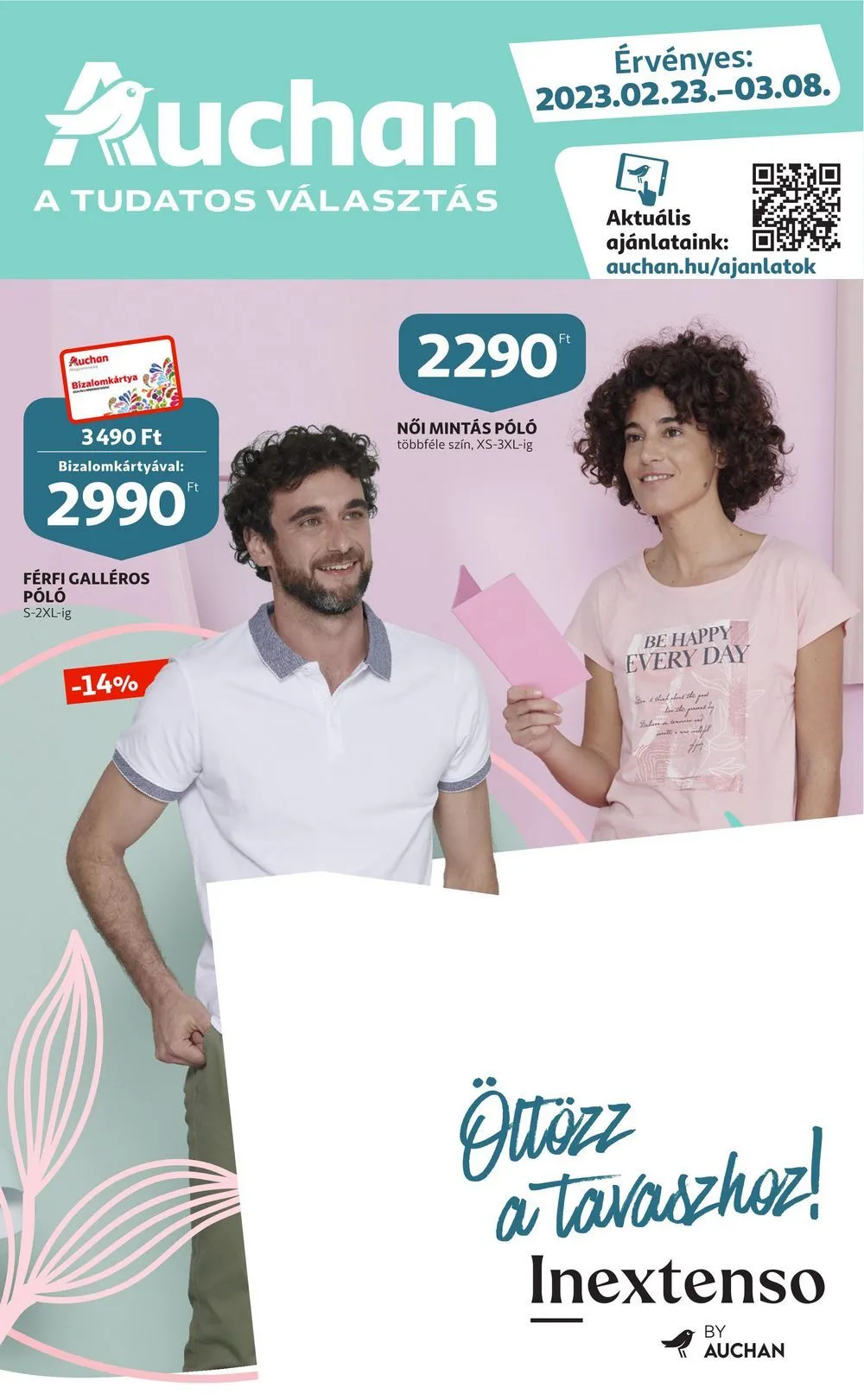 Auchan akciós újság Textil 02.23–03.08