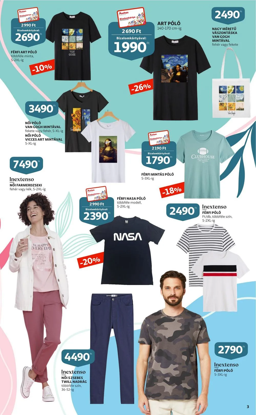 Auchan akciós újság Textil 02.23–03.08 – 3. oldal