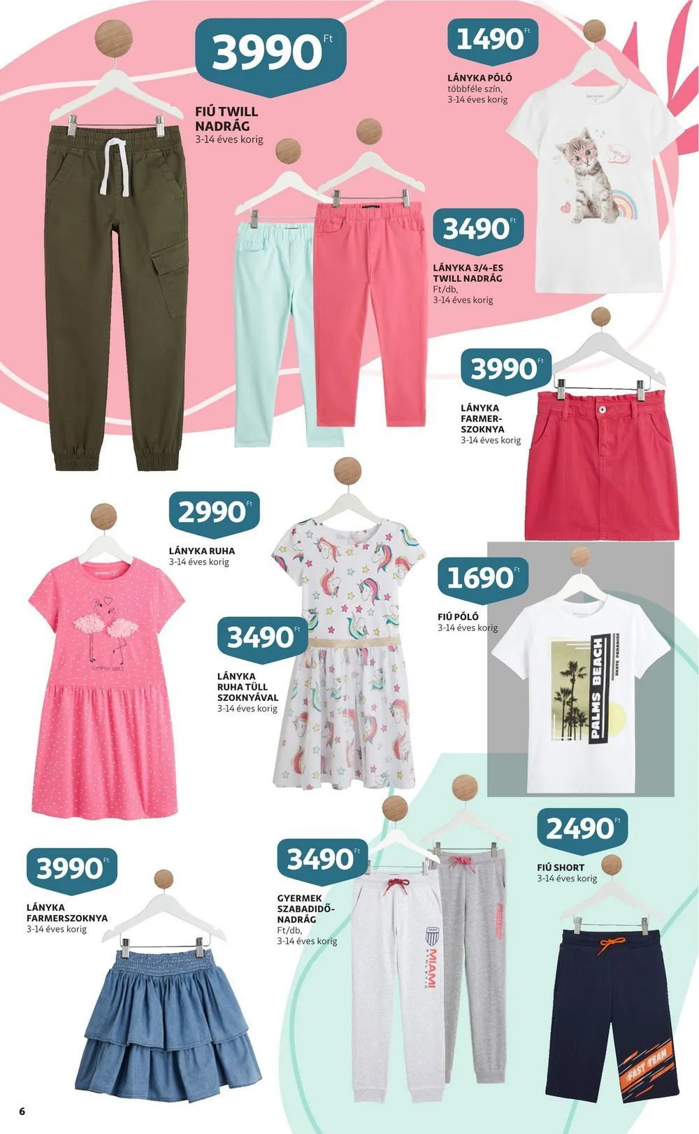 Auchan akciós újság Textil 02.23–03.08 – 6. oldal