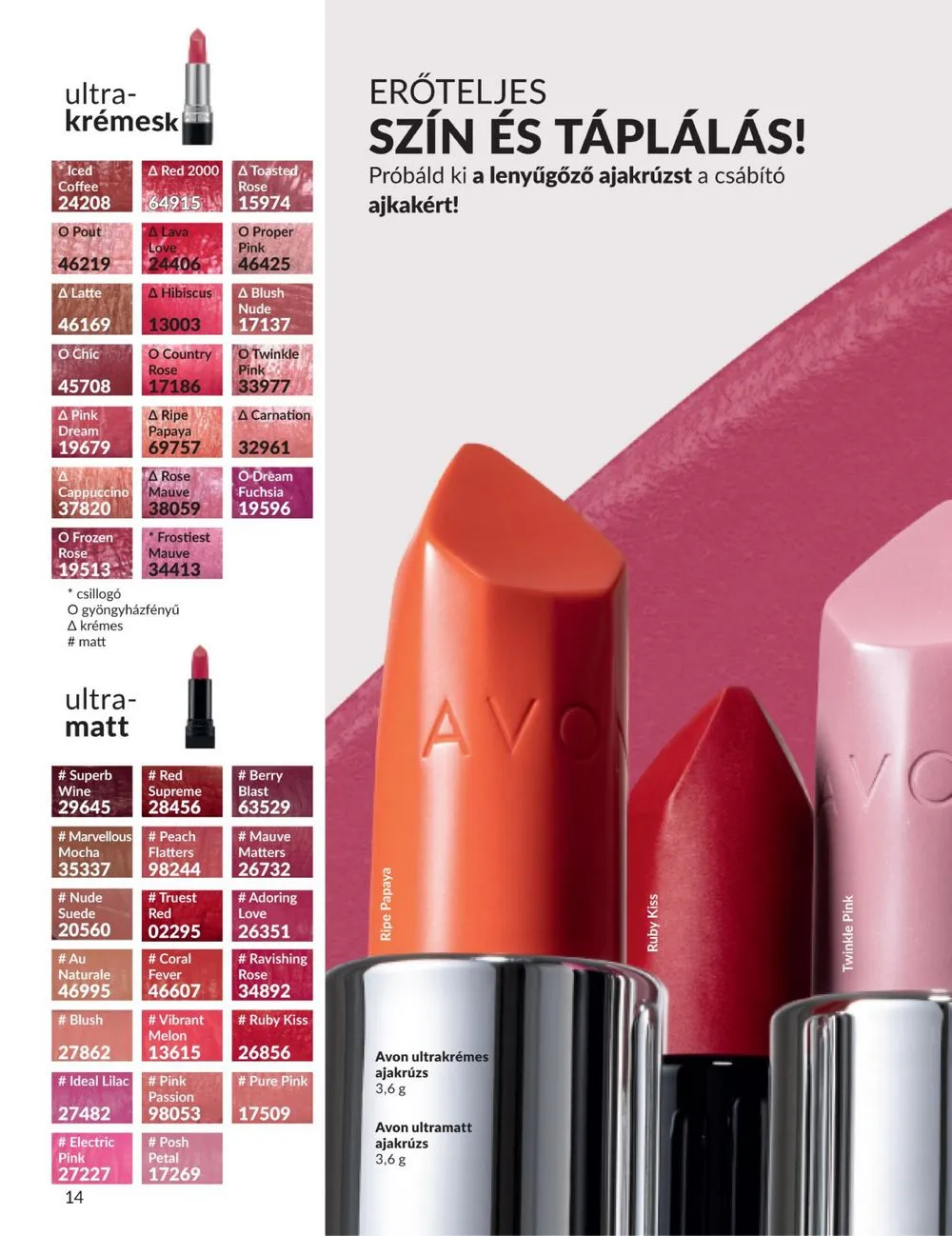 Avon akciós újság 09.01–09.30 – 16. oldal