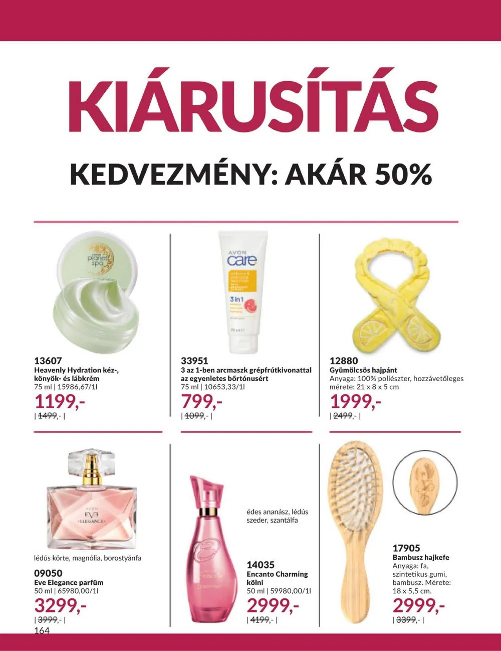 Avon akciós újság 09.01–09.30 – 166. oldal