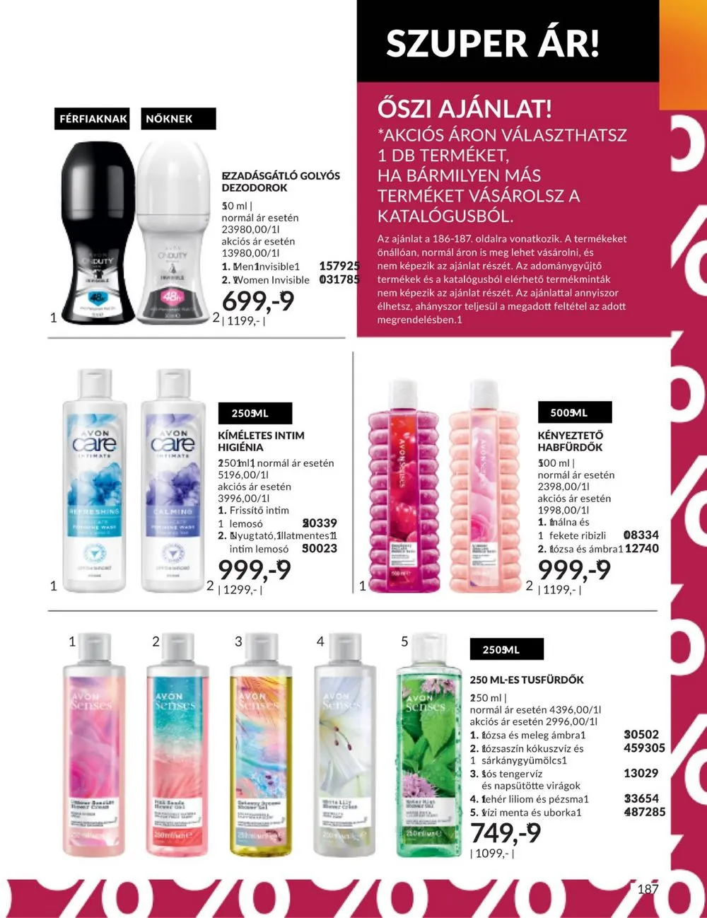Avon akciós újság 09.01–09.30 – 191. oldal