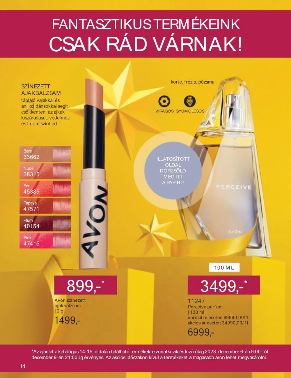 Avon akciós újság 12.01–12.31 – 16. oldal
