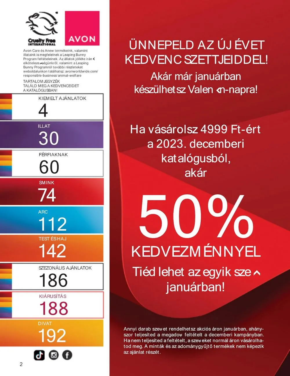 Avon akciós újság 12.01–12.31 – 4. oldal