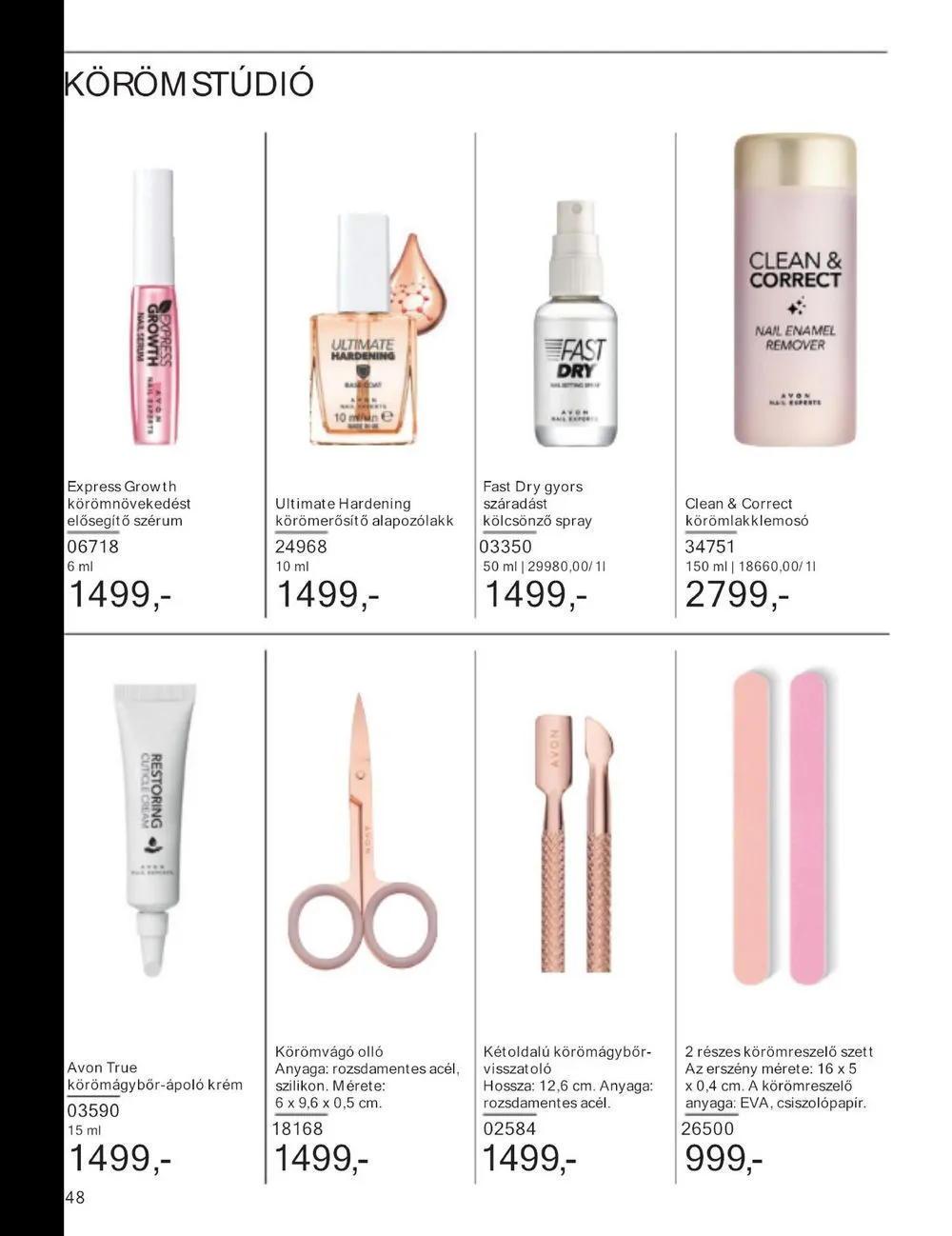 Avon akciós újság 01.01–01.31 – 50. oldal