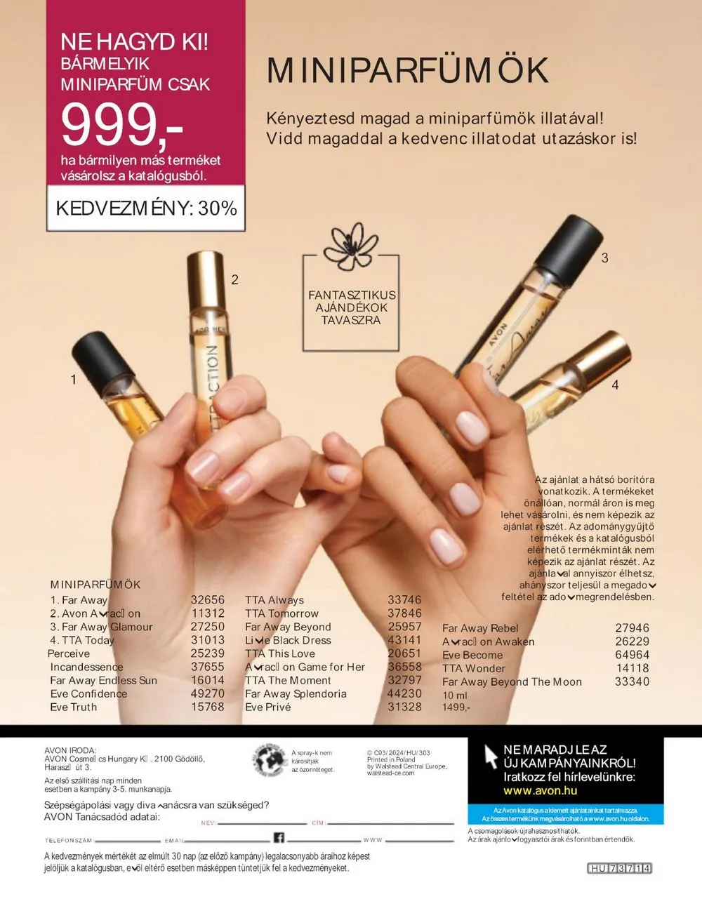 Avon akciós újság 03.01–03.31 – 206. oldal