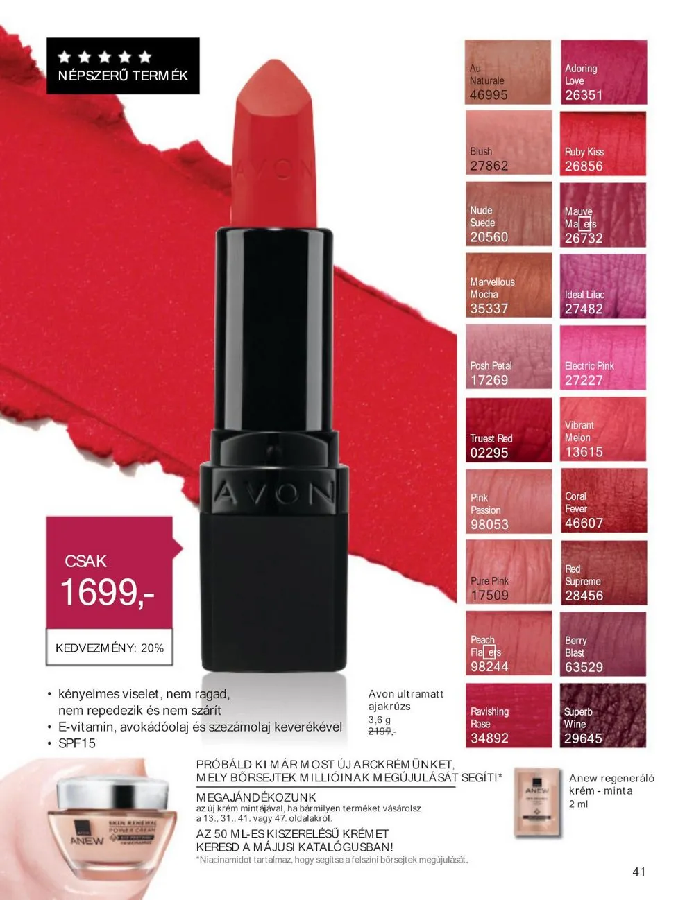 Avon akciós újság 04.01–04.30 – 43. oldal