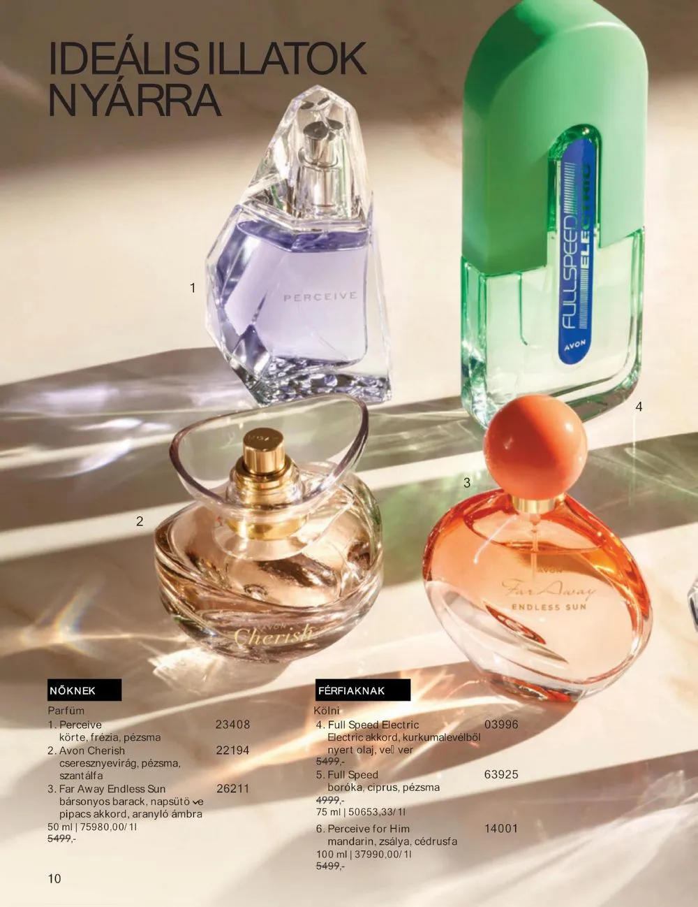 Avon akciós újság 07.01–07.31 – 10. oldal