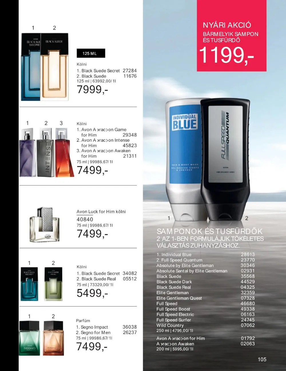 Avon akciós újság 07.01–07.31 – 105. oldal