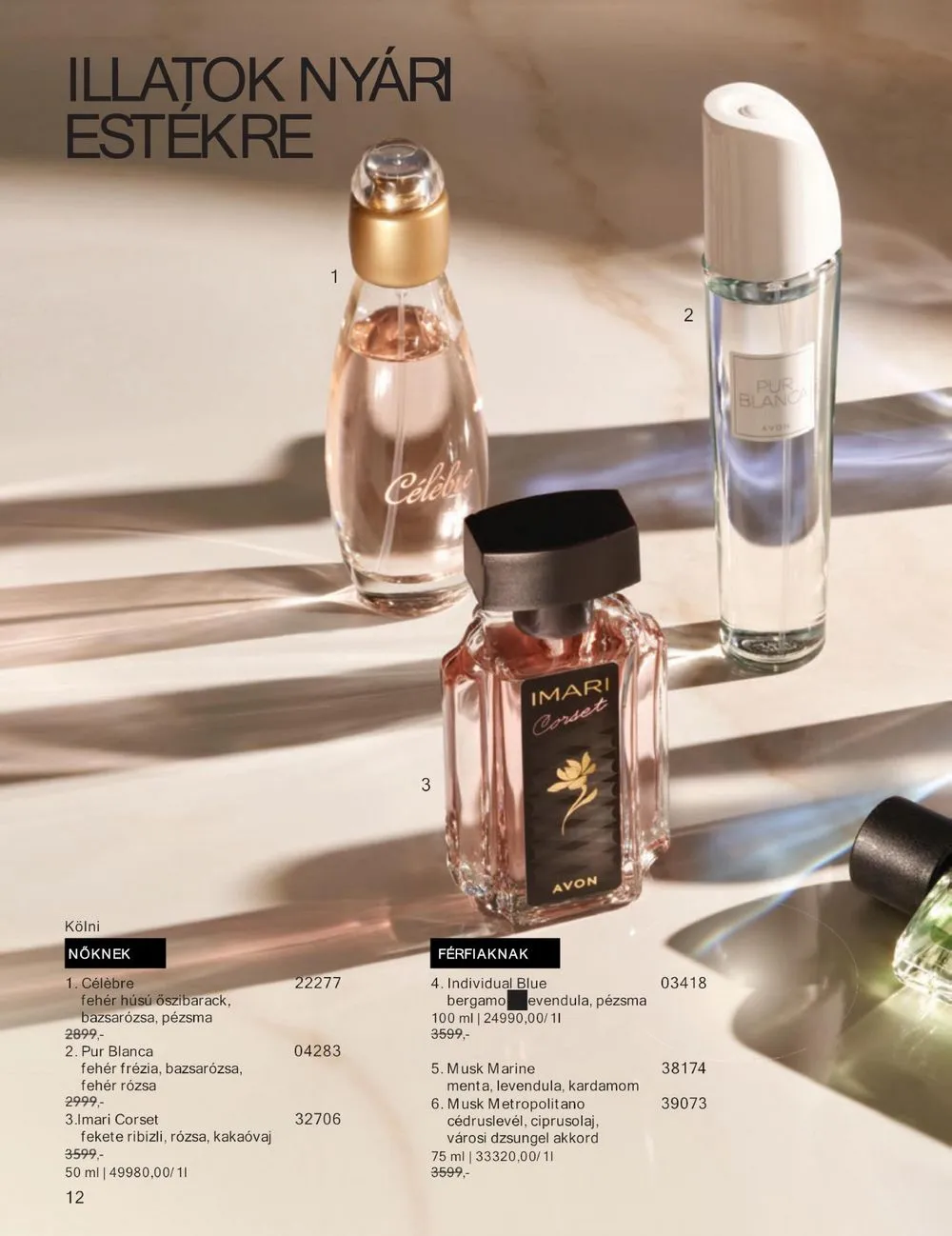 Avon akciós újság 07.01–07.31 – 12. oldal