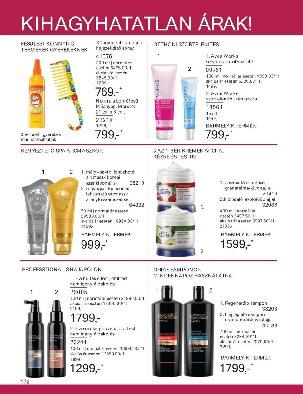 Avon akciós újság 07.01–07.31 – 172. oldal