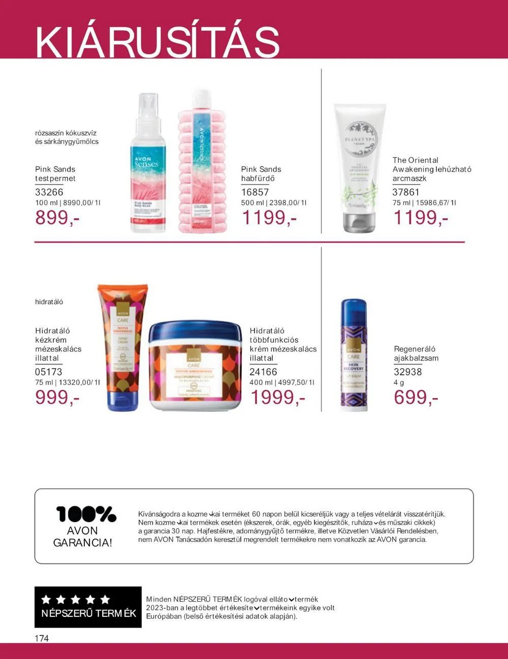 Avon akciós újság 07.01–07.31 – 174. oldal