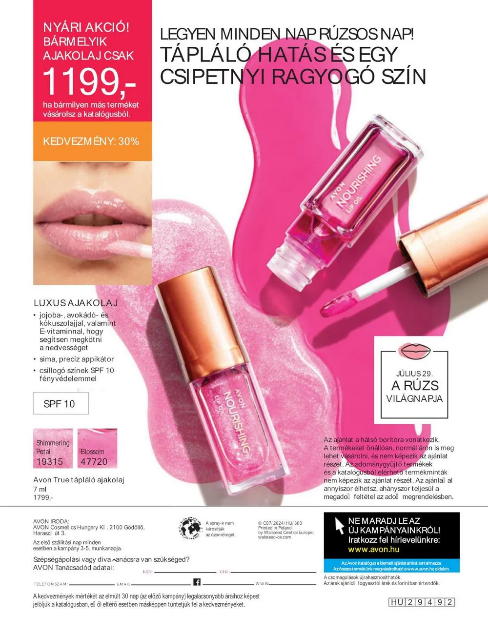 Avon akciós újság 07.01–07.31 – 196. oldal