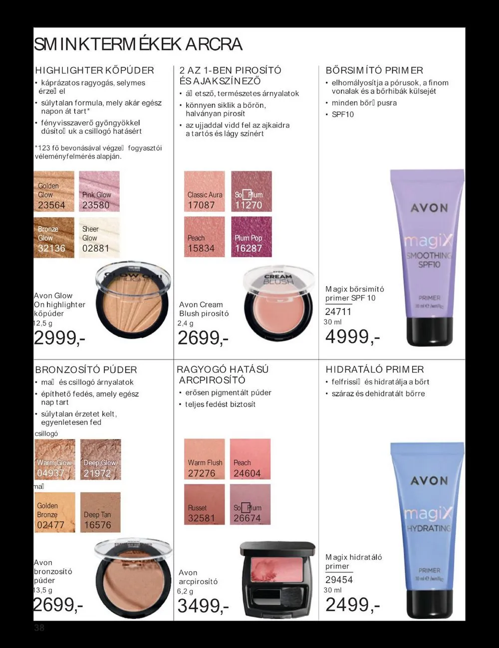 Avon akciós újság 07.01–07.31 – 38. oldal