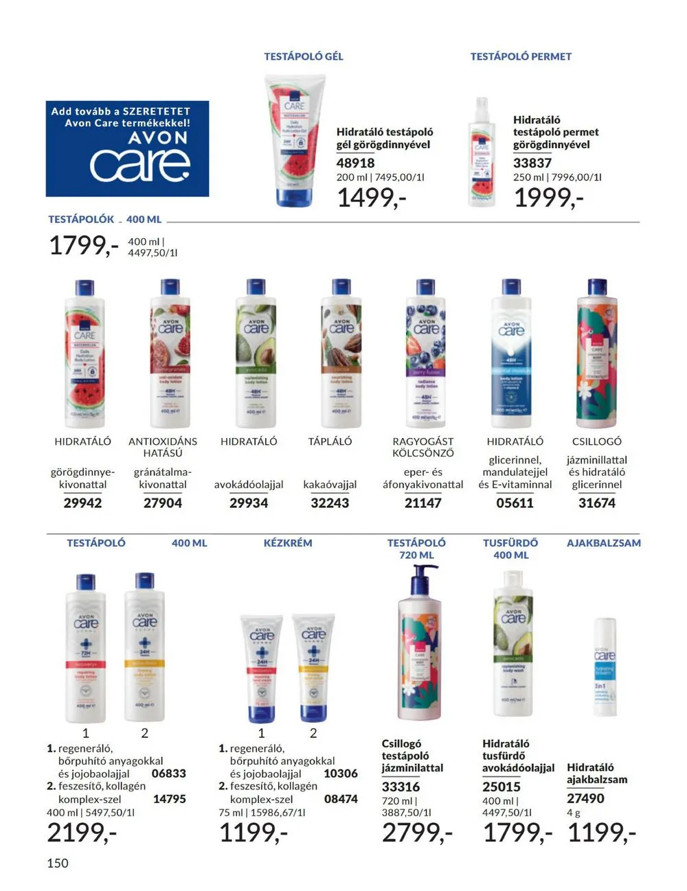 Avon akciós újság 08.01–08.31 – 150. oldal