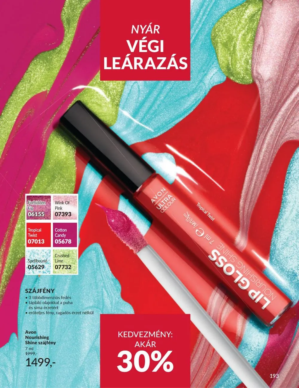Avon akciós újság 08.01–08.31 – 193. oldal