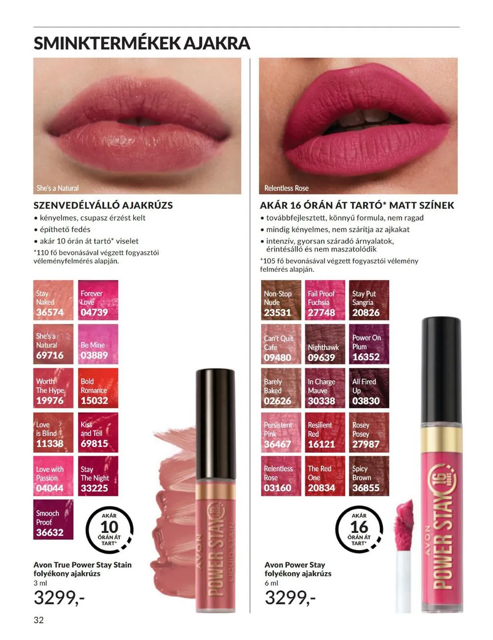Avon akciós újság 08.01–08.31 – 32. oldal