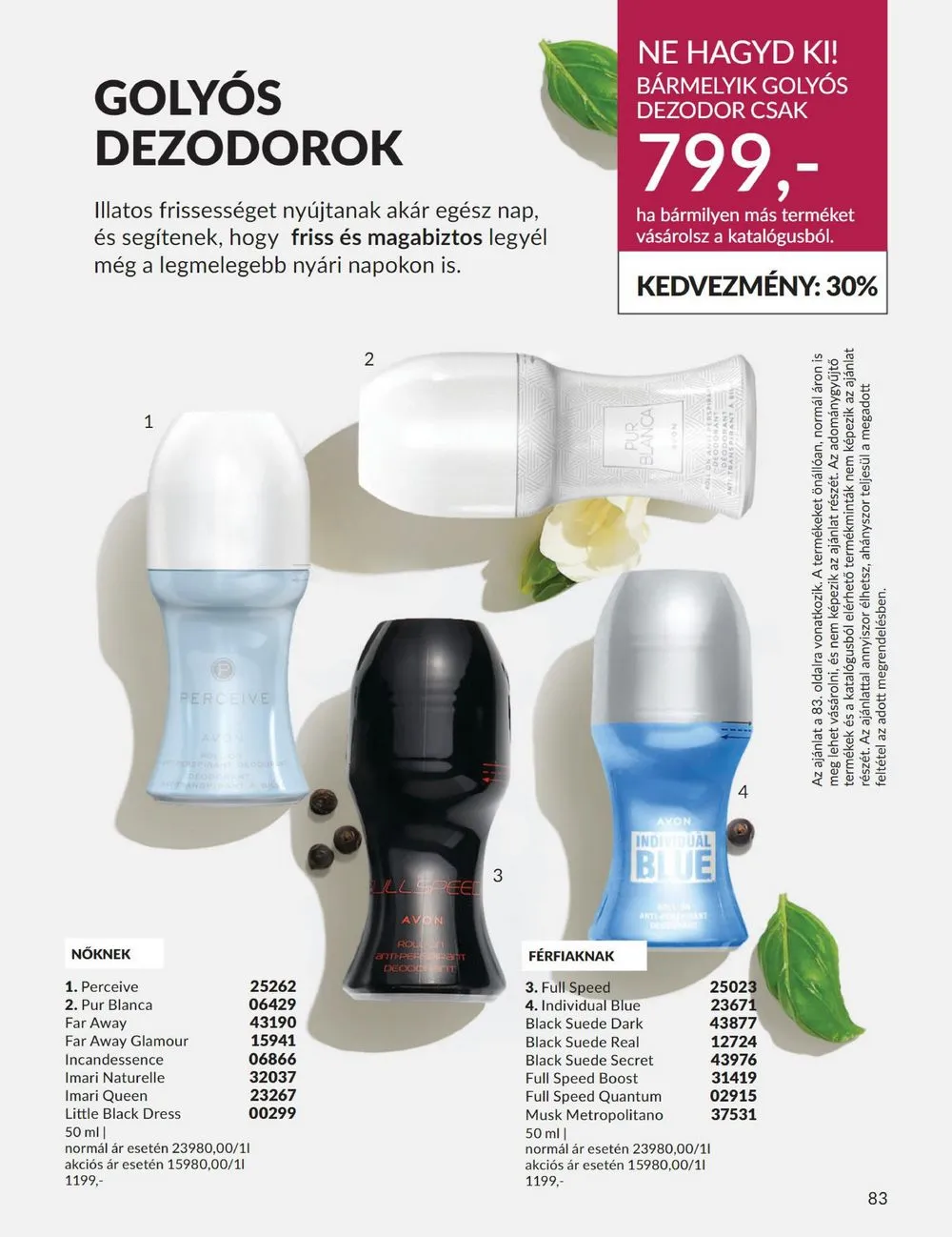 Avon akciós újság 08.01–08.31 – 83. oldal