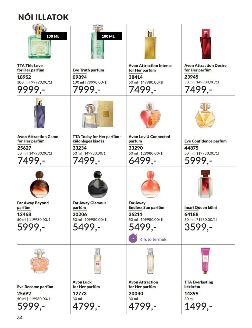 Avon akciós újság 08.01–08.31 – 84. oldal