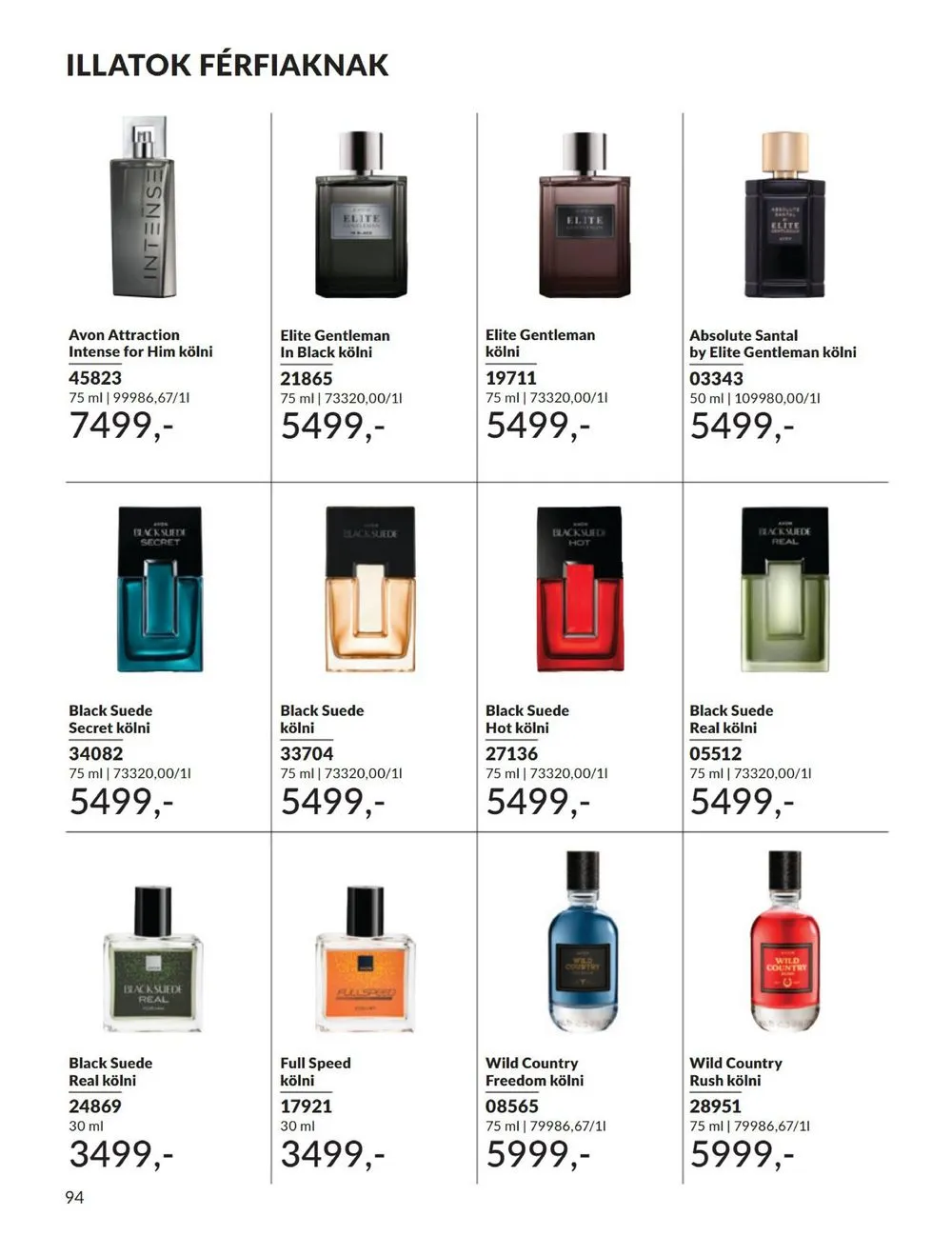 Avon akciós újság 08.01–08.31 – 94. oldal