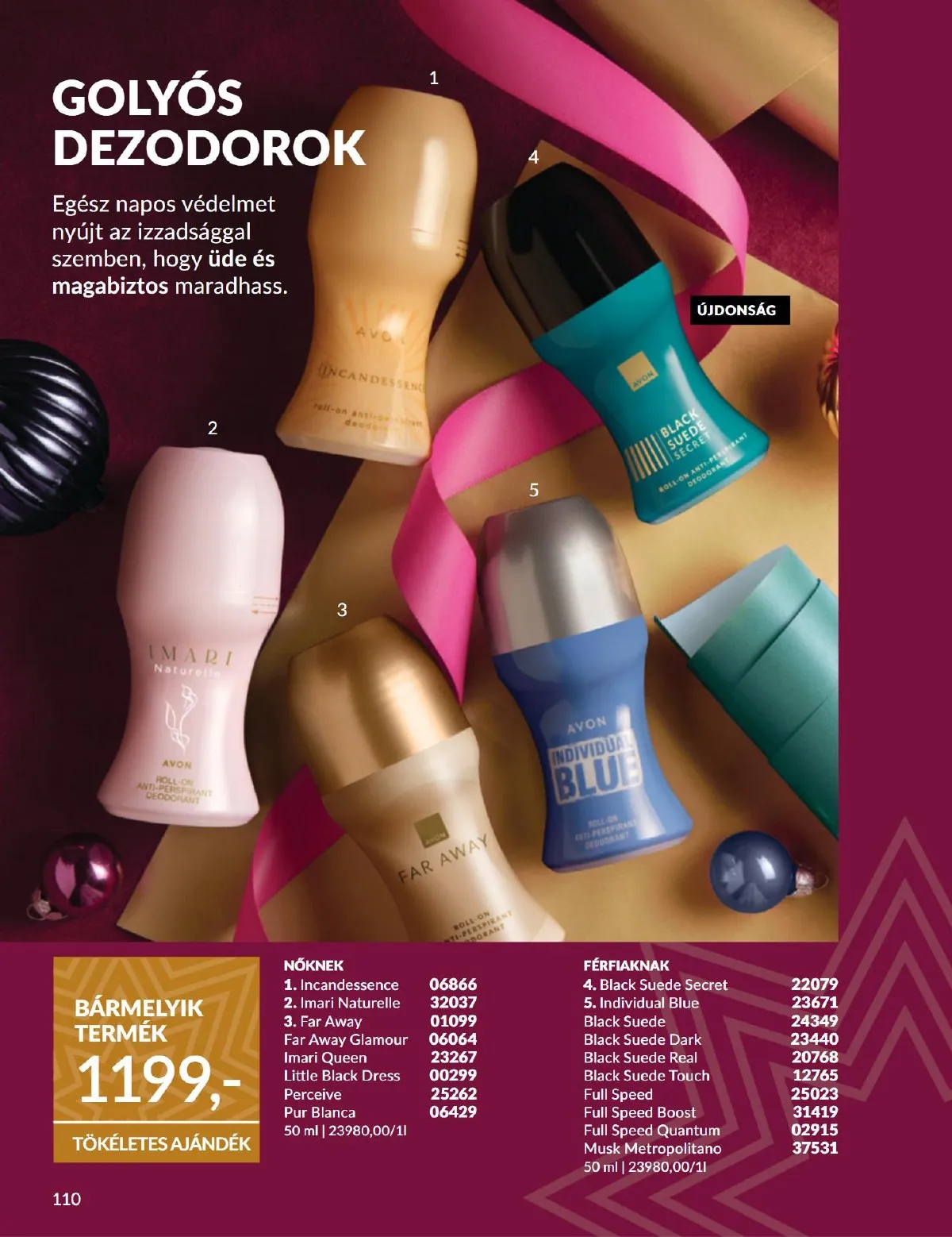 Avon akciós újság 11.01–11.30 – 110. oldal