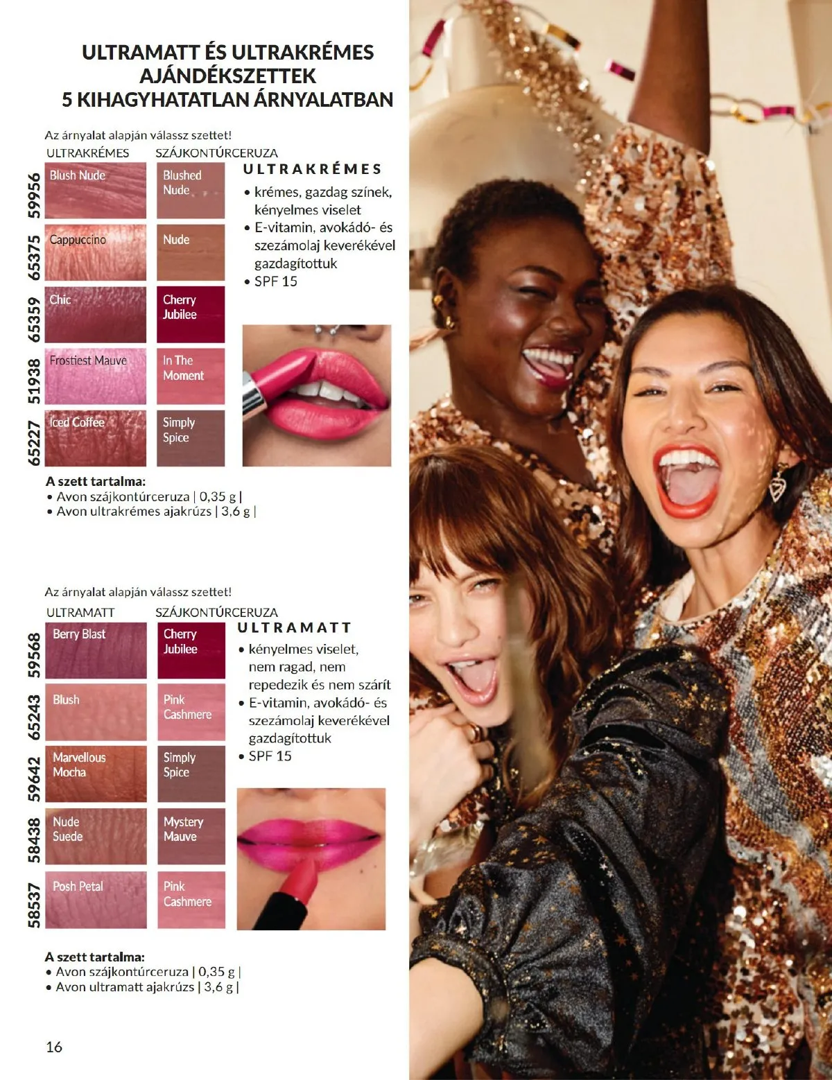 Avon akciós újság 11.01–11.30 – 16. oldal