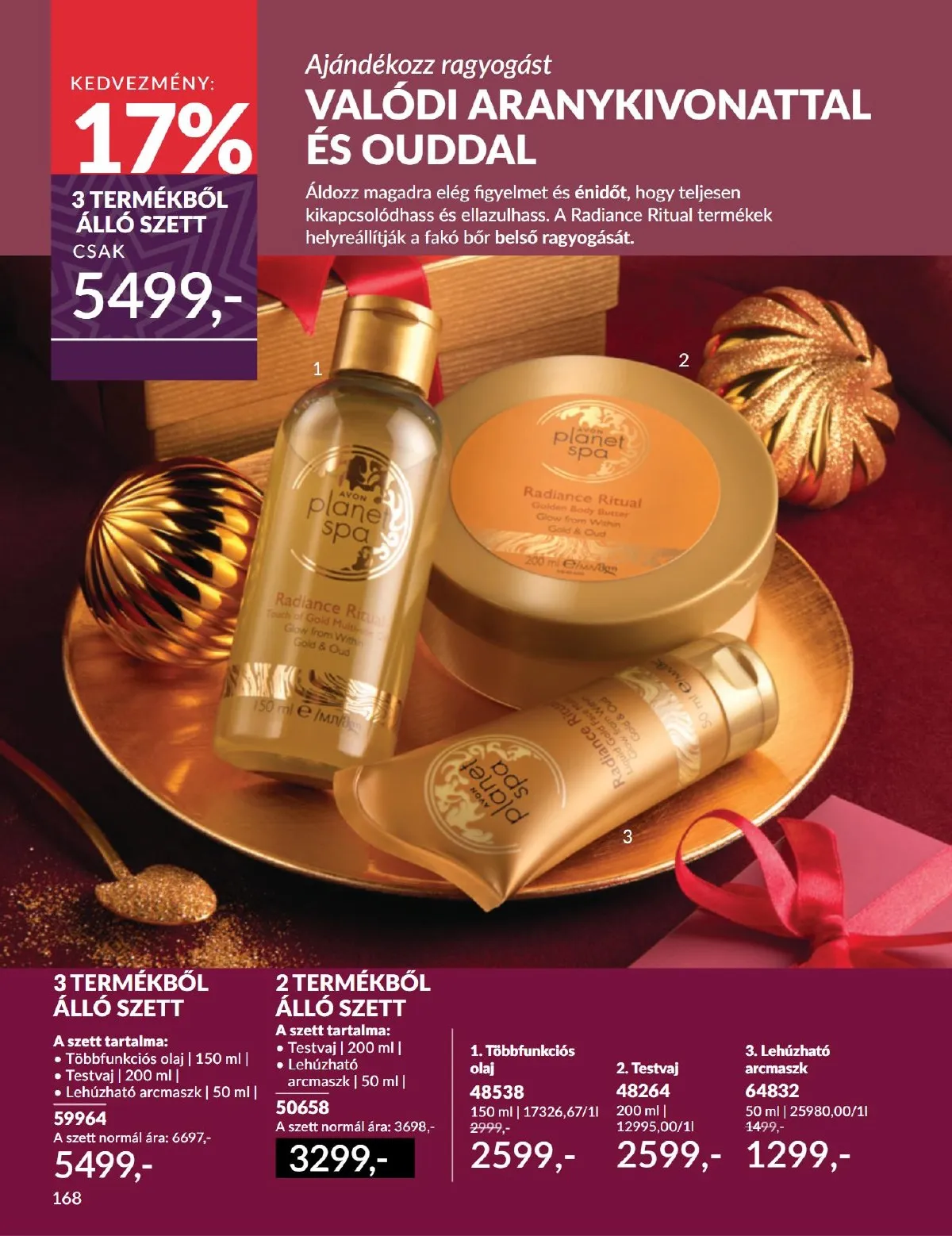 Avon akciós újság 11.01–11.30 – 168. oldal