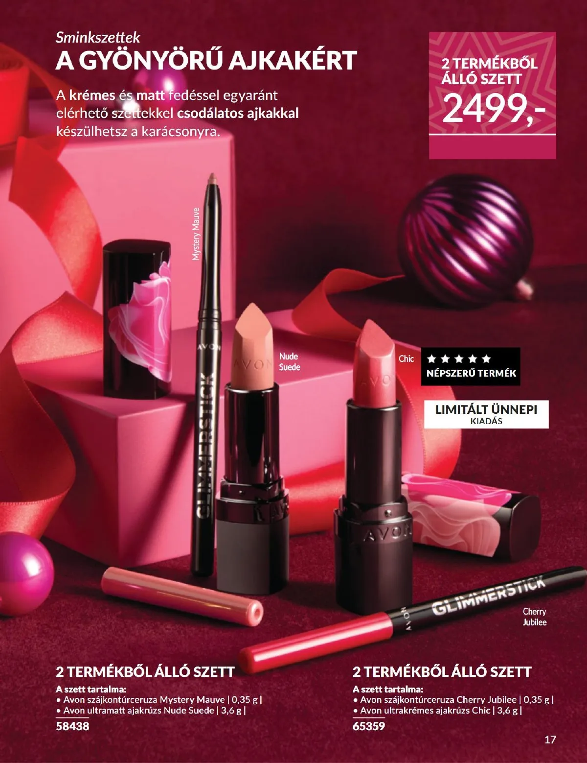Avon akciós újság 11.01–11.30 – 17. oldal