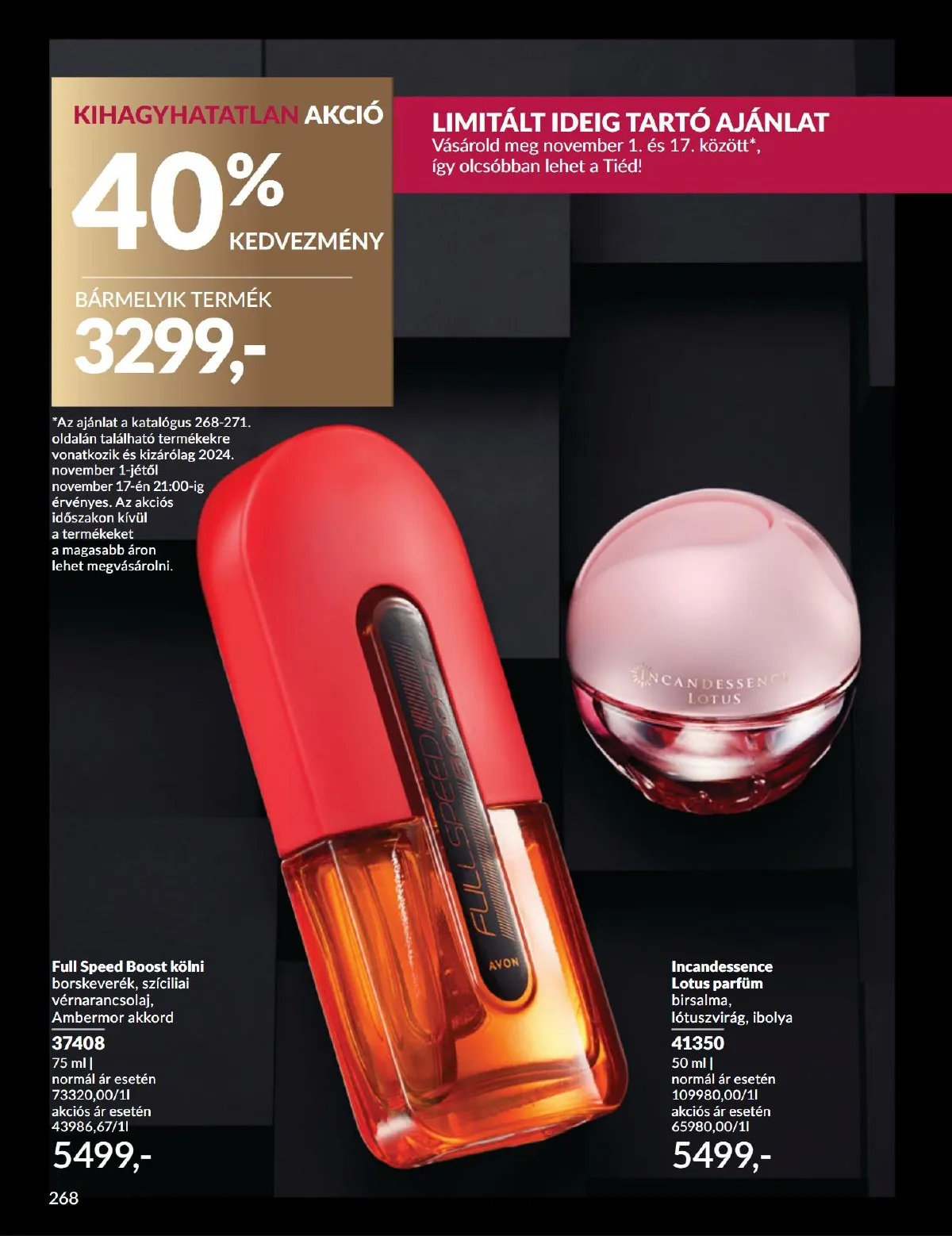 Avon akciós újság 11.01–11.30 – 268. oldal