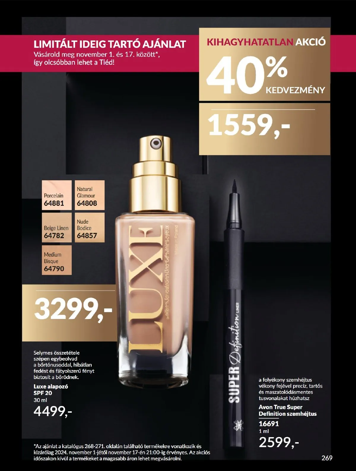 Avon akciós újság 11.01–11.30 – 269. oldal