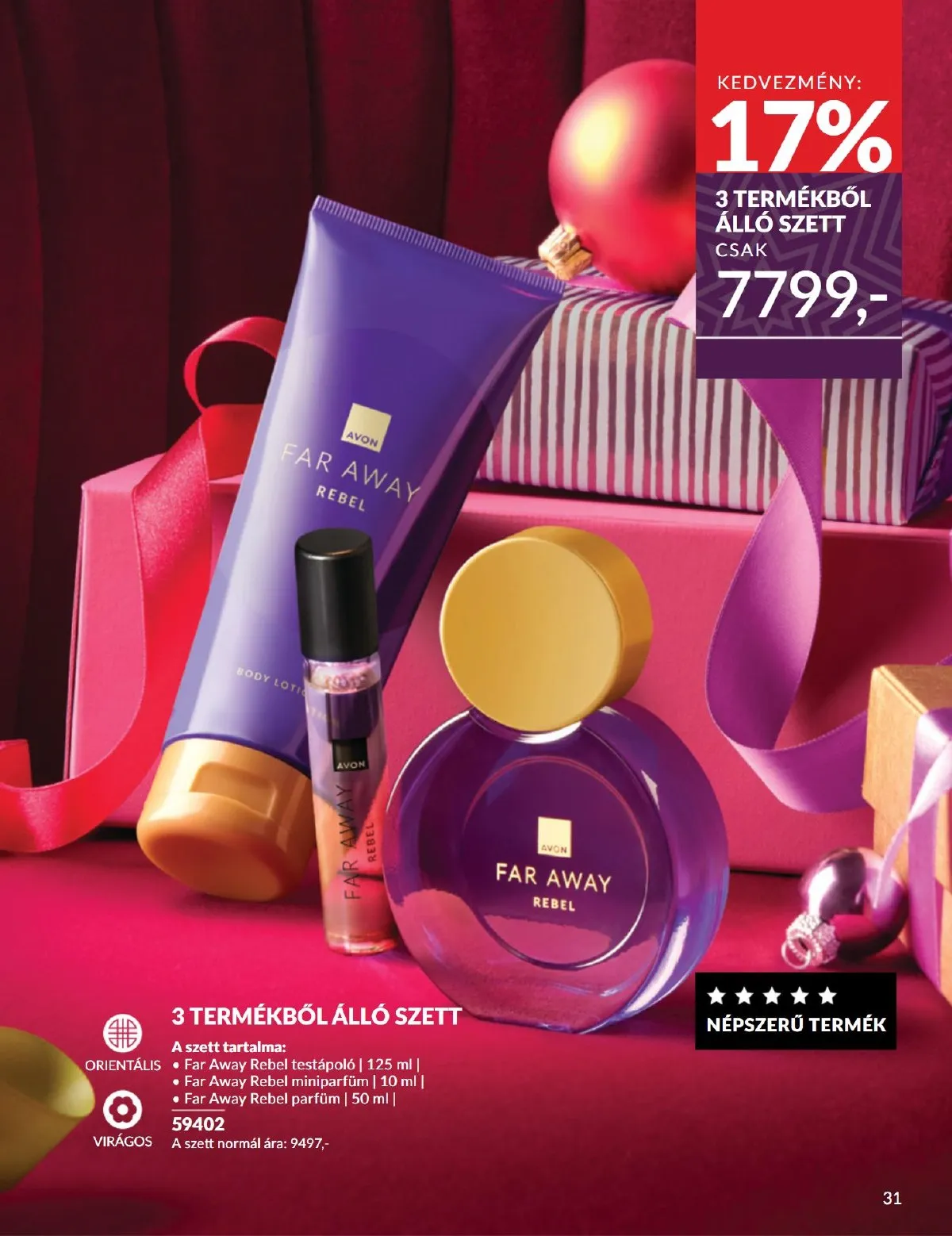 Avon akciós újság 11.01–11.30 – 31. oldal