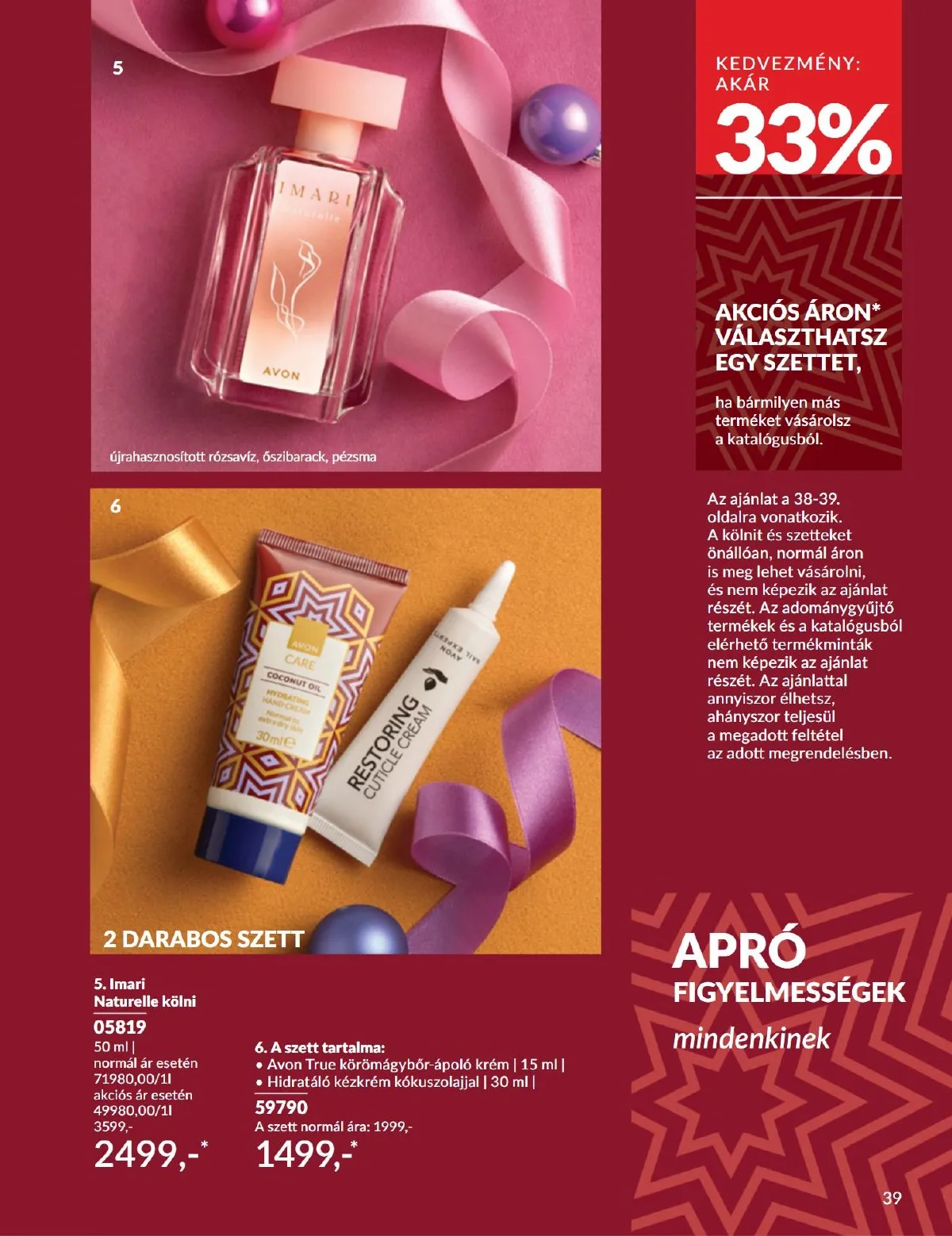 Avon akciós újság 11.01–11.30 – 39. oldal