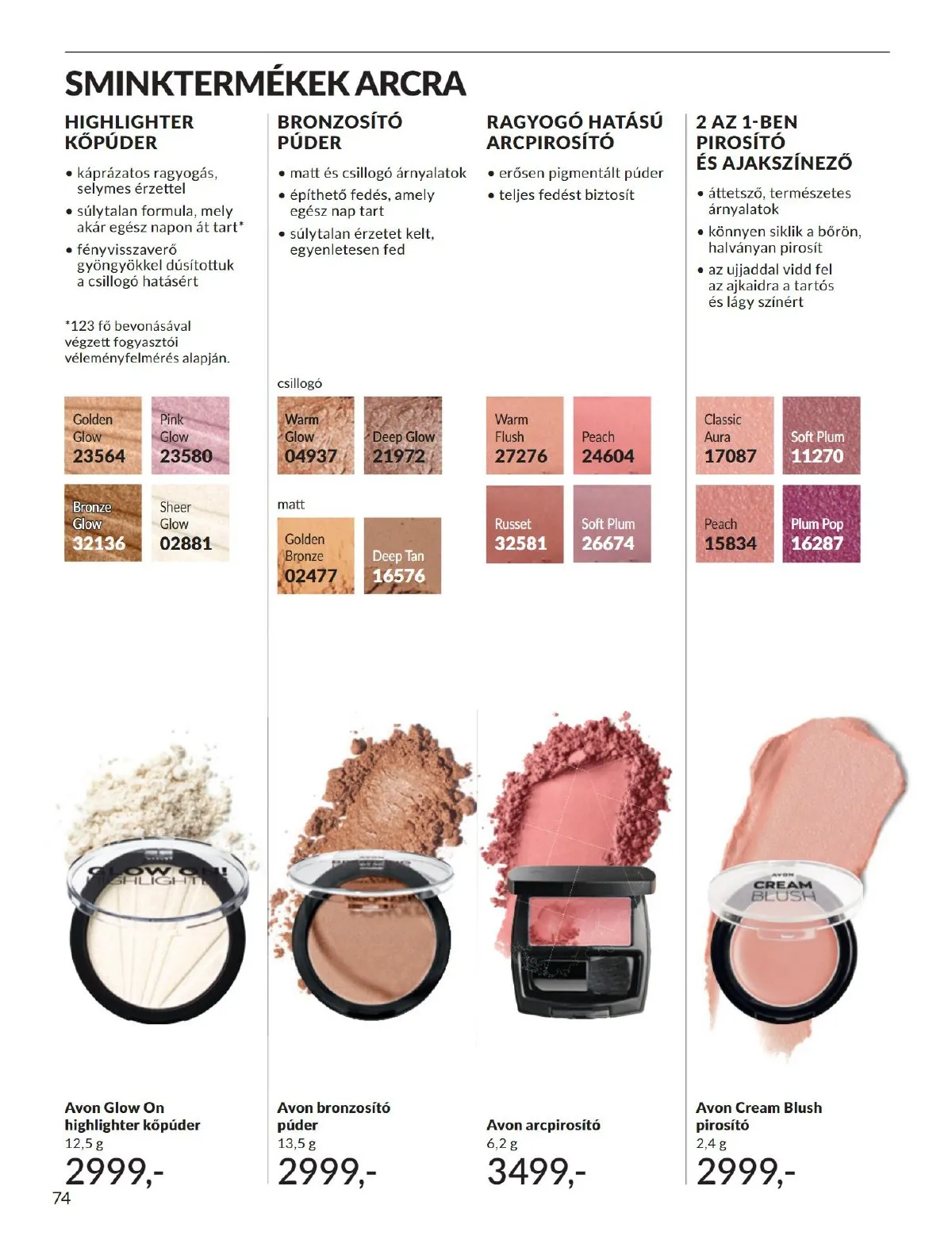 Avon akciós újság 11.01–11.30 – 74. oldal