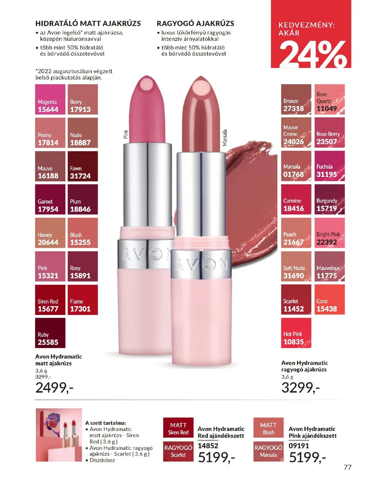 Avon akciós újság 11.01–11.30 – 77. oldal
