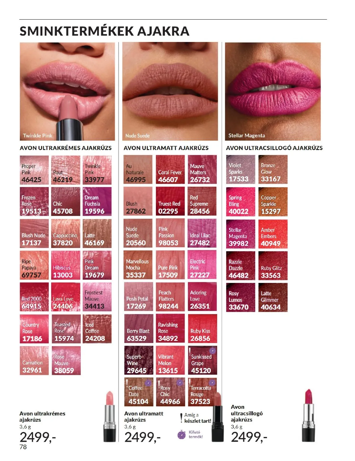 Avon akciós újság 11.01–11.30 – 78. oldal