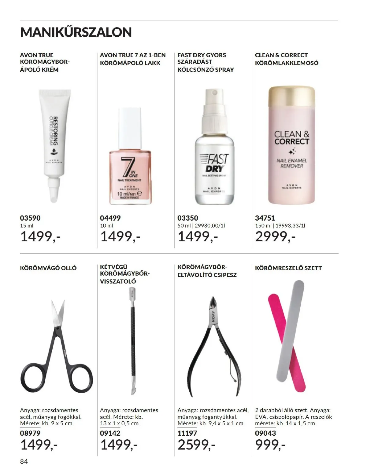 Avon akciós újság 11.01–11.30 – 84. oldal