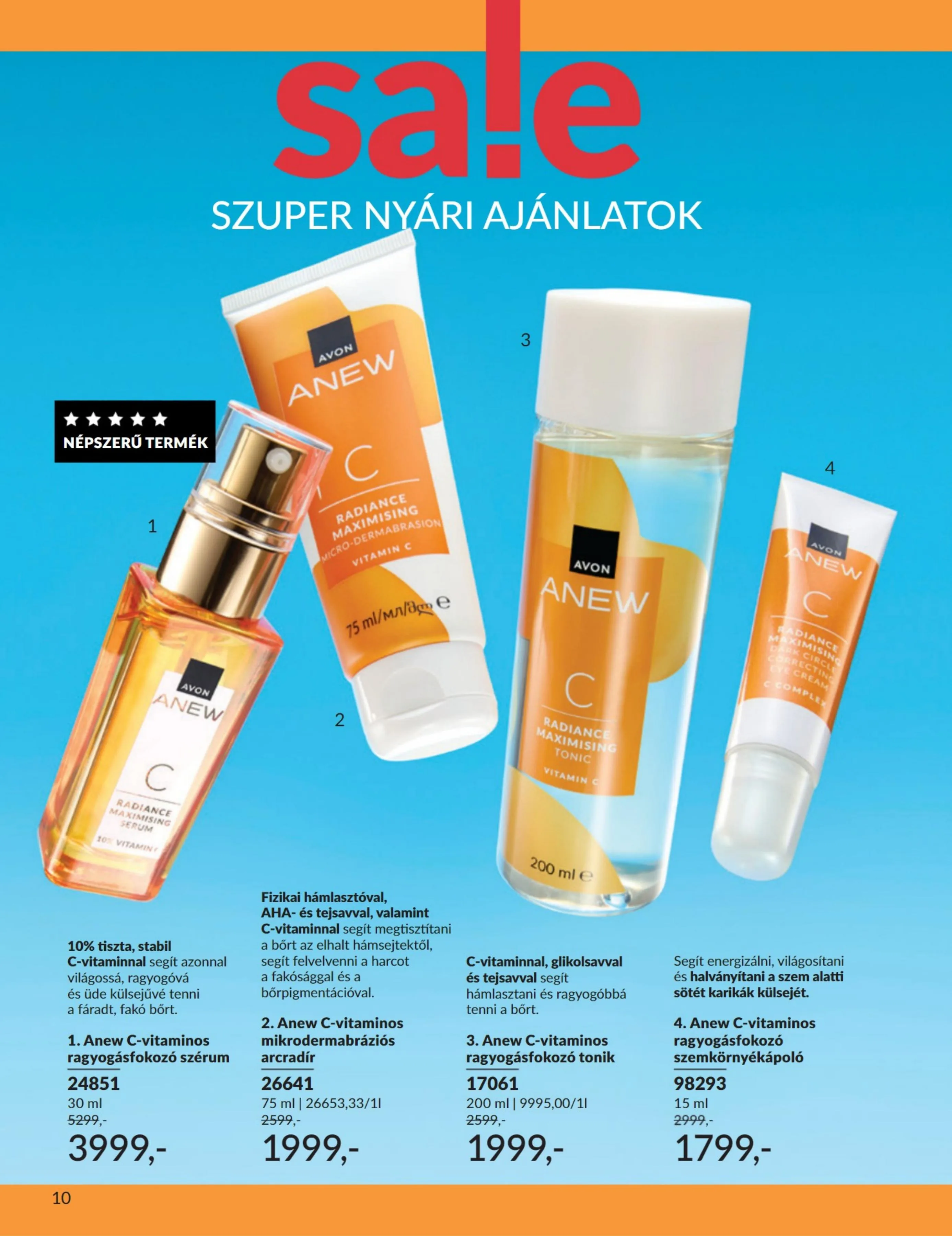 Avon akciós újság 07.01–07.31 – 10. oldal