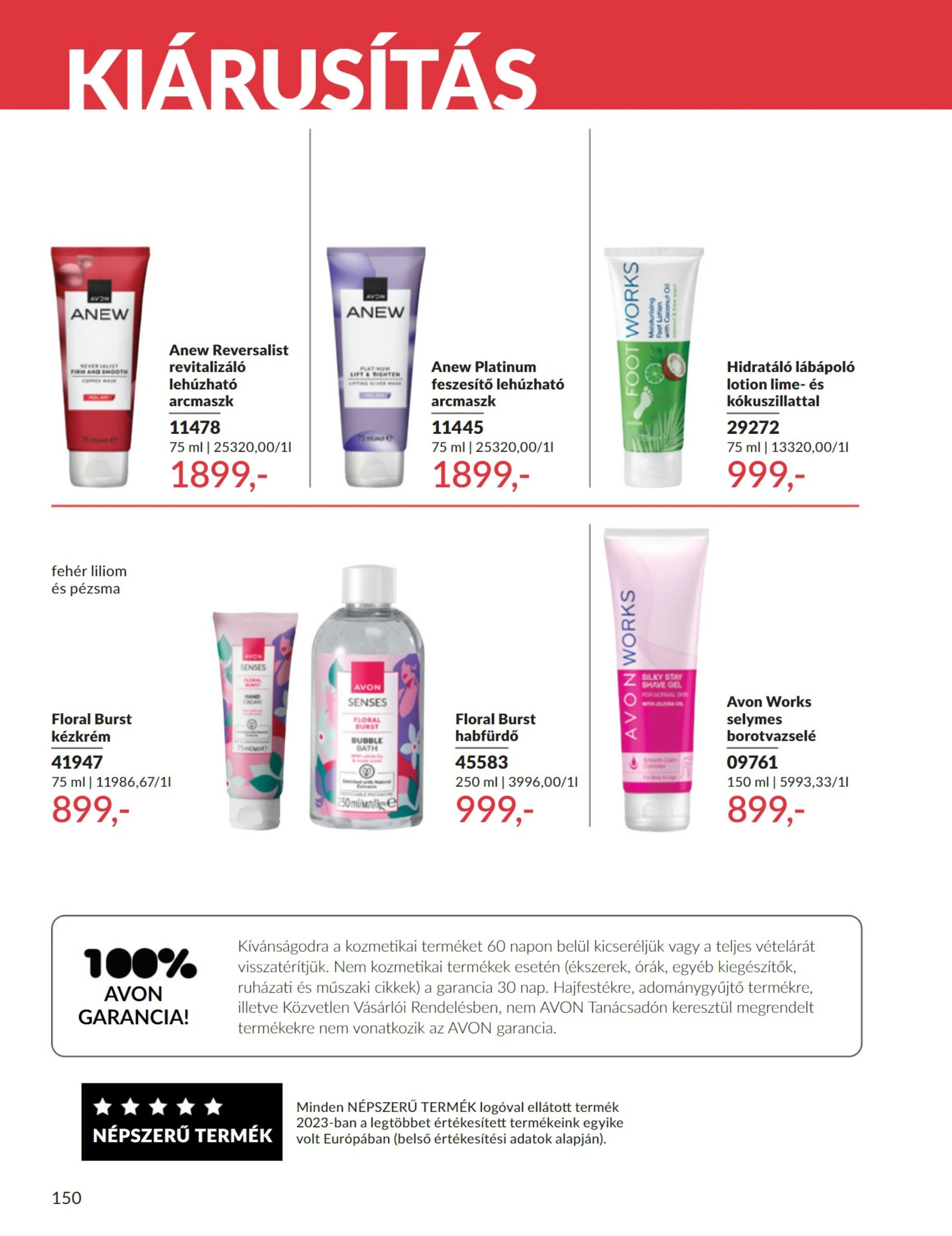 Avon akciós újság 07.01–07.31 – 150. oldal