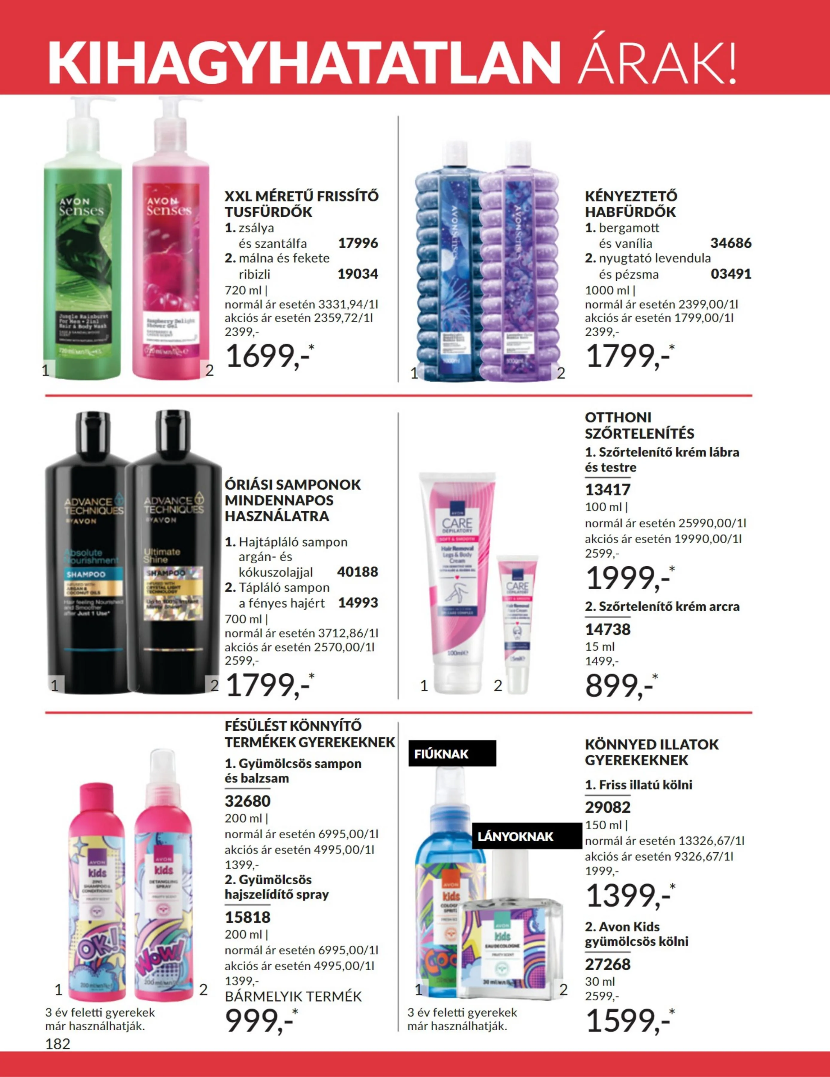 Avon akciós újság 07.01–07.31 – 182. oldal