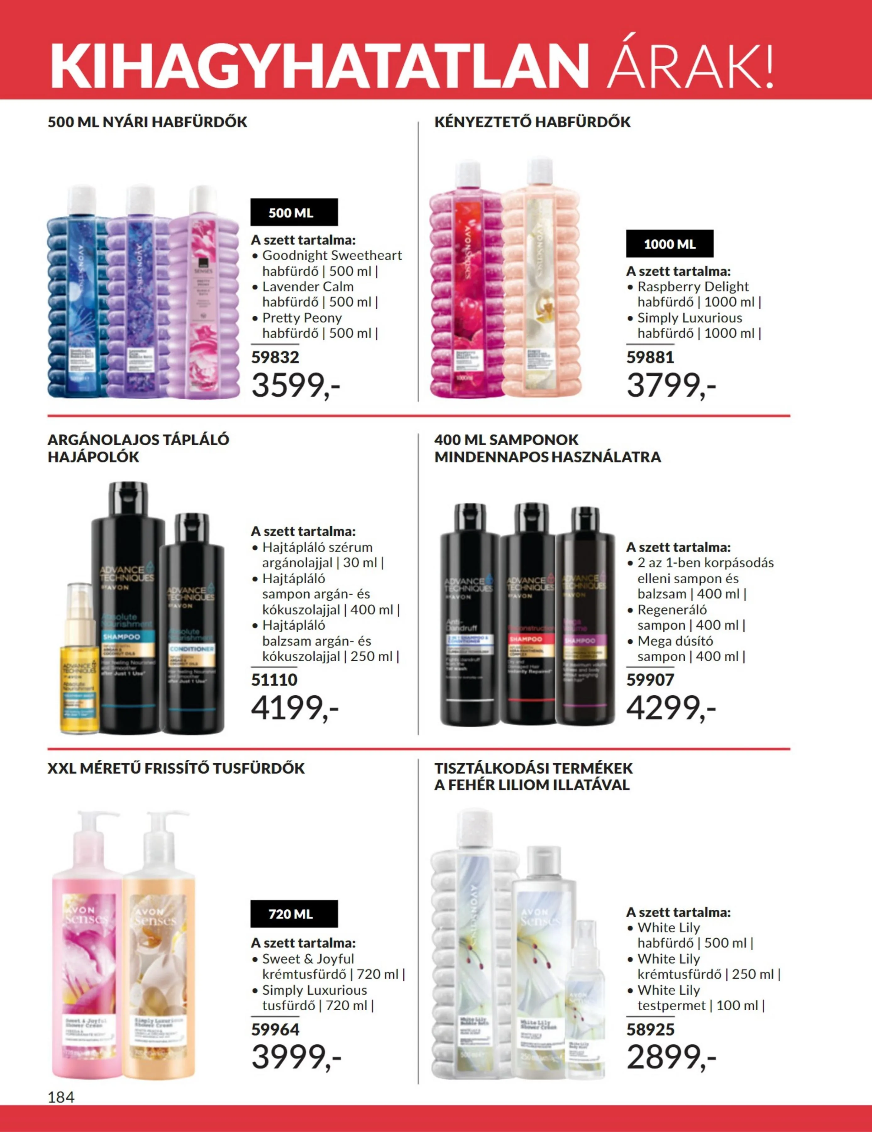 Avon akciós újság 07.01–07.31 – 184. oldal