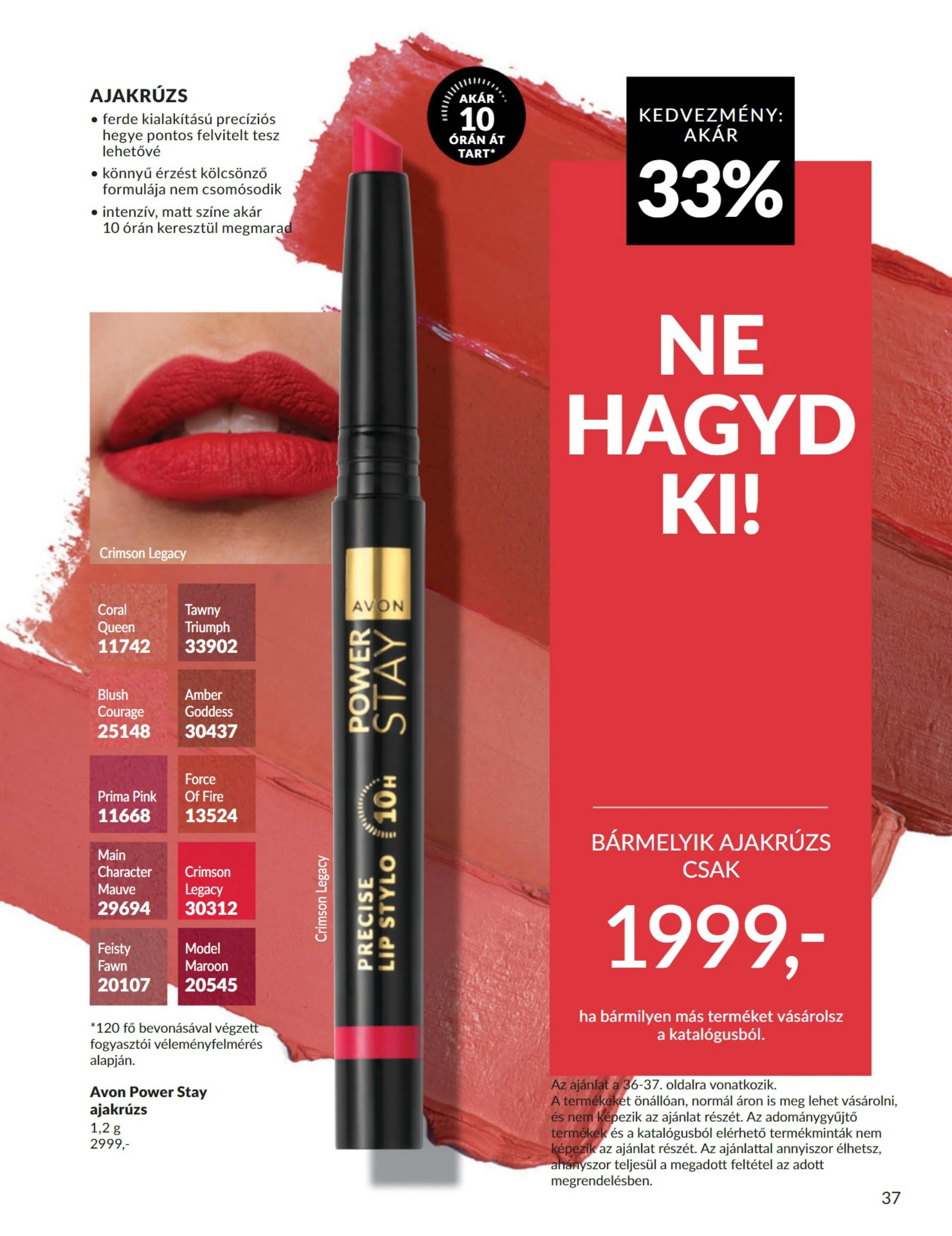 Avon akciós újság 07.01–07.31 – 37. oldal