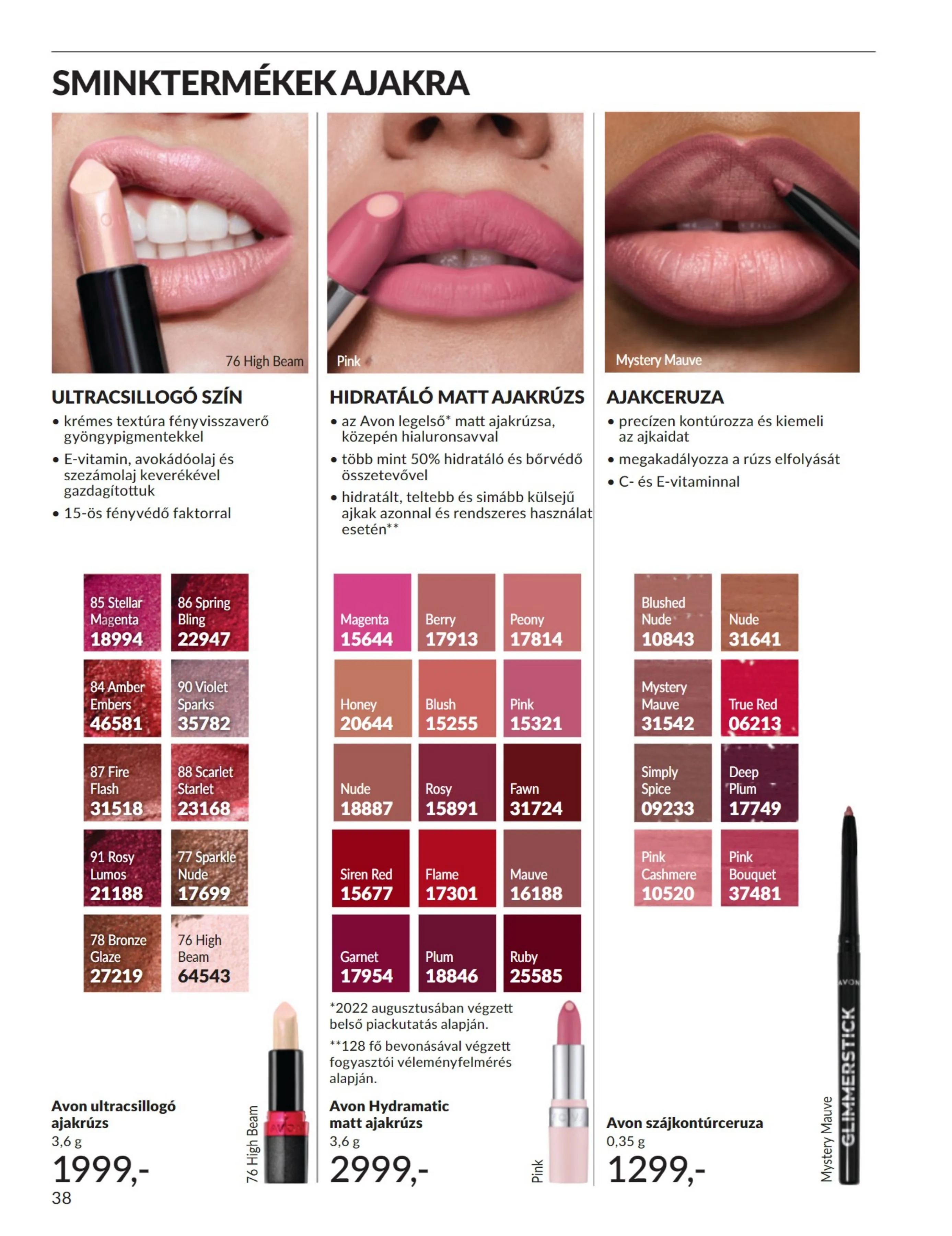 Avon akciós újság 07.01–07.31 – 38. oldal