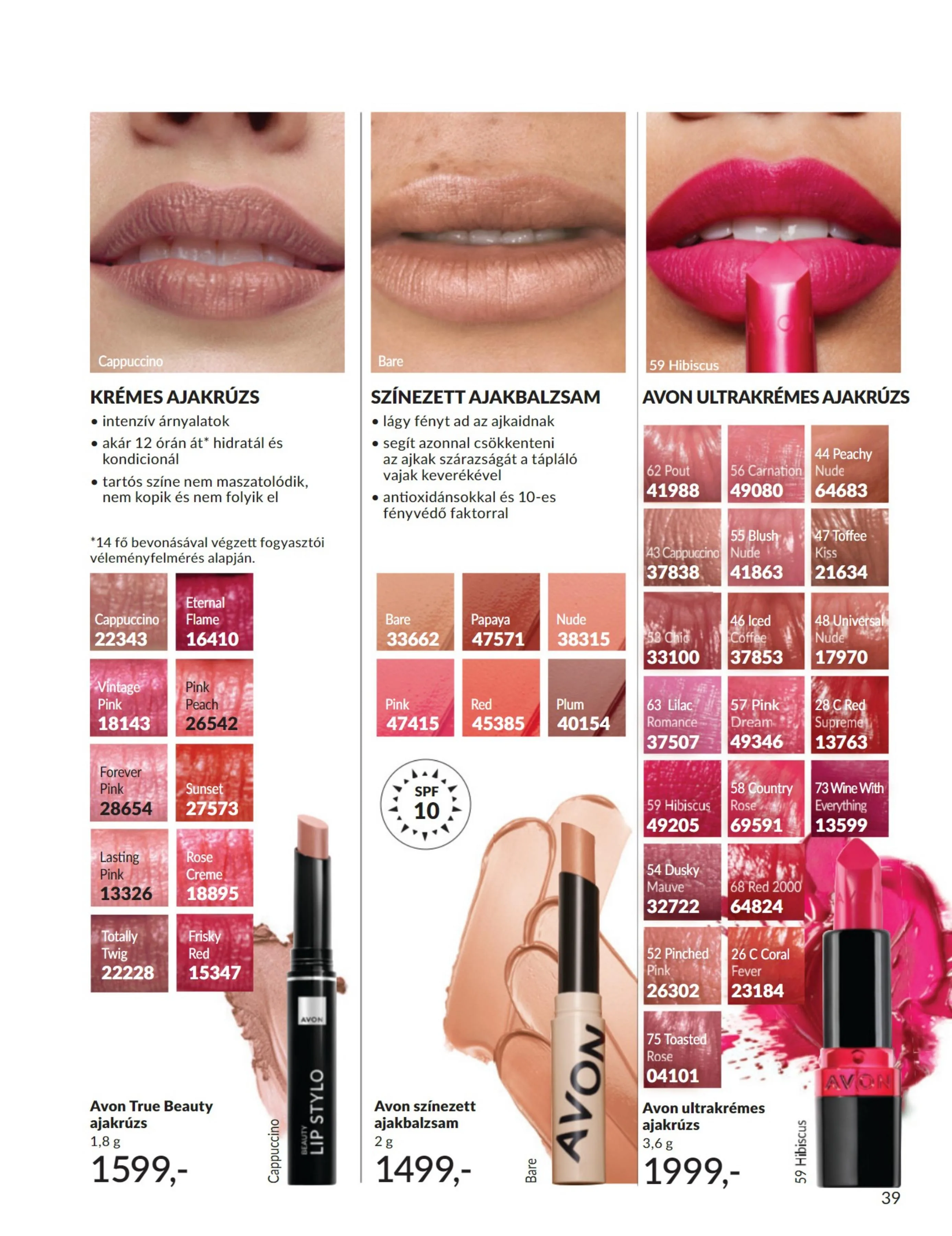 Avon akciós újság 07.01–07.31 – 39. oldal